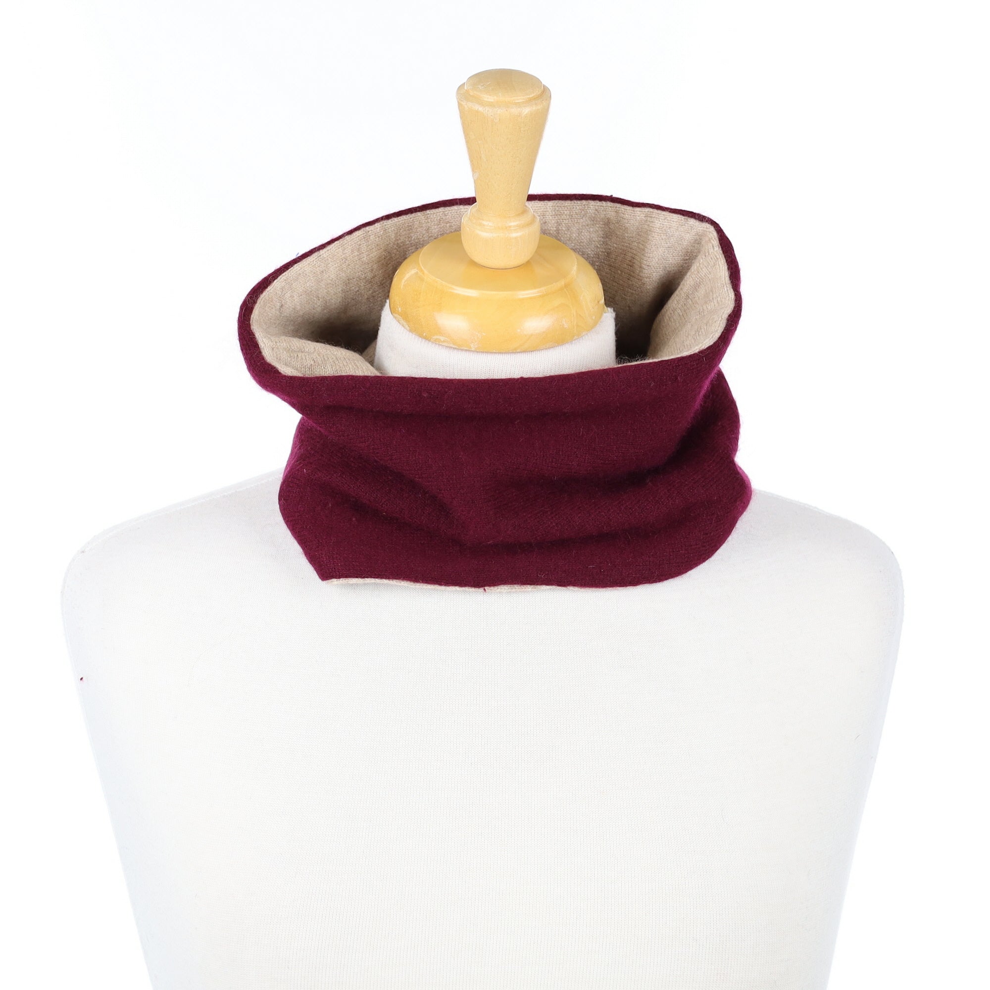 Mulberry and Fawn Neck Warmer