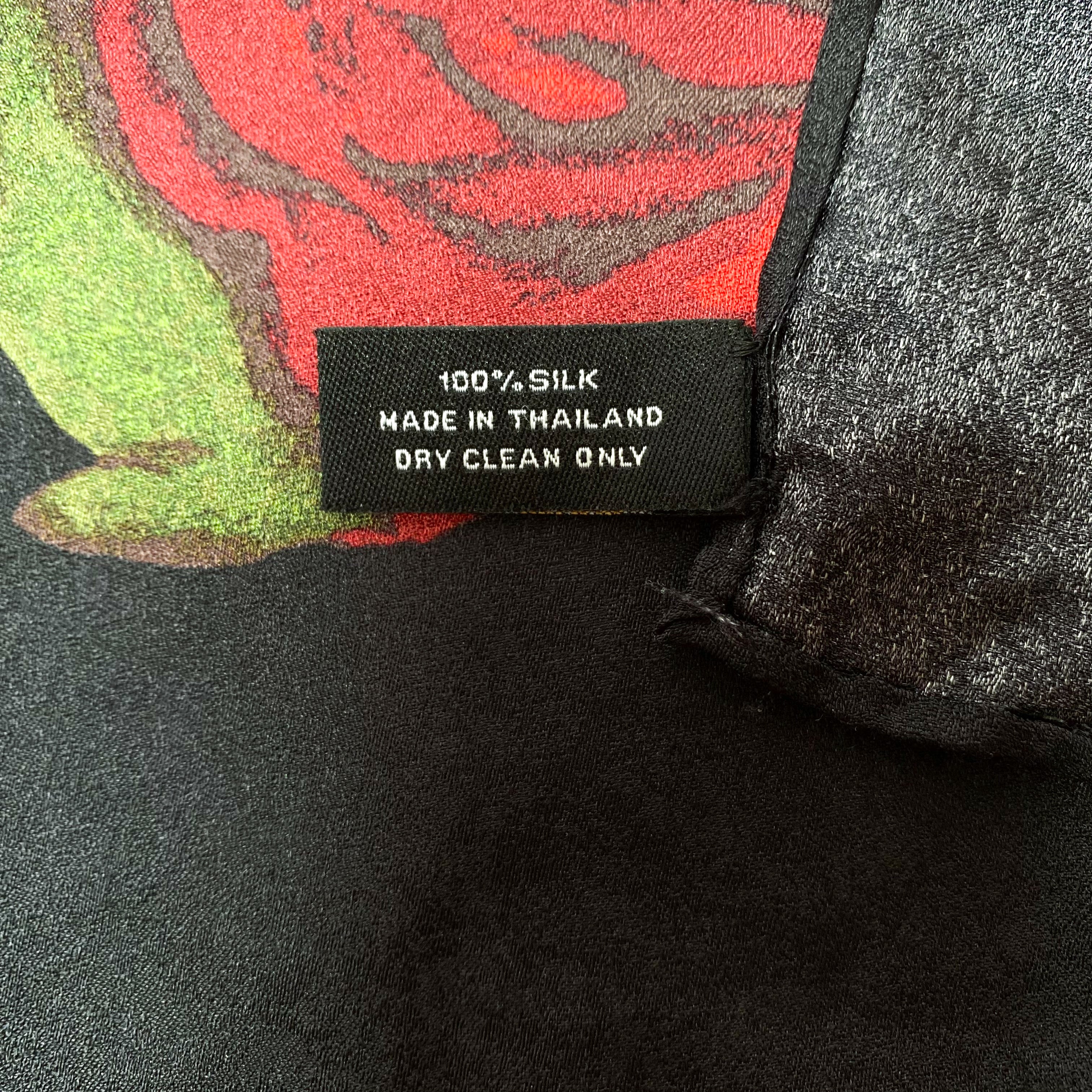 Jim Thompson Floral Thai Silk Scarf
