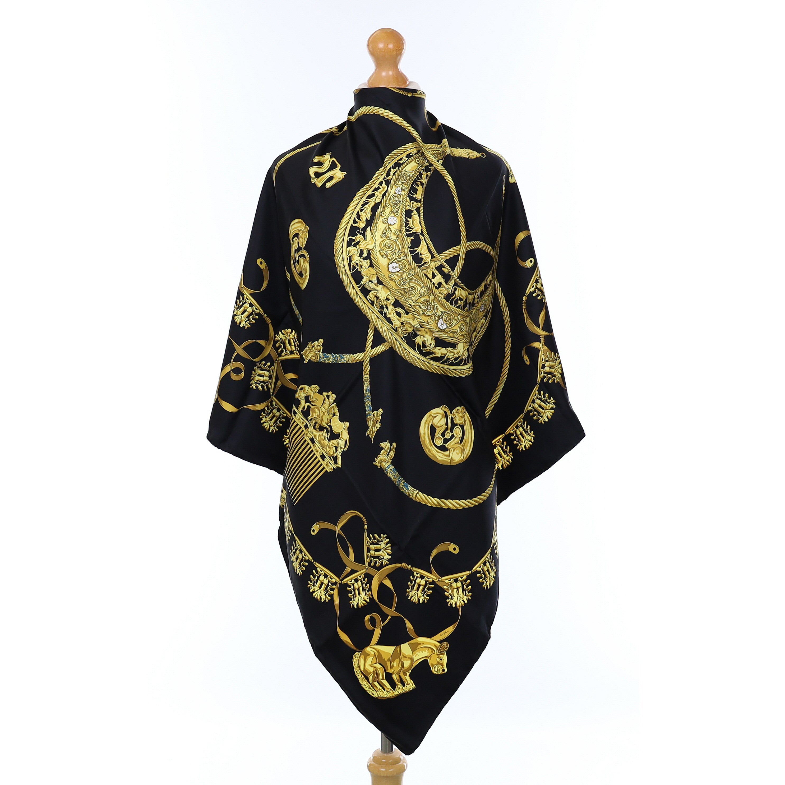 Hermès Les Cavaliers D’or Silk Scarf