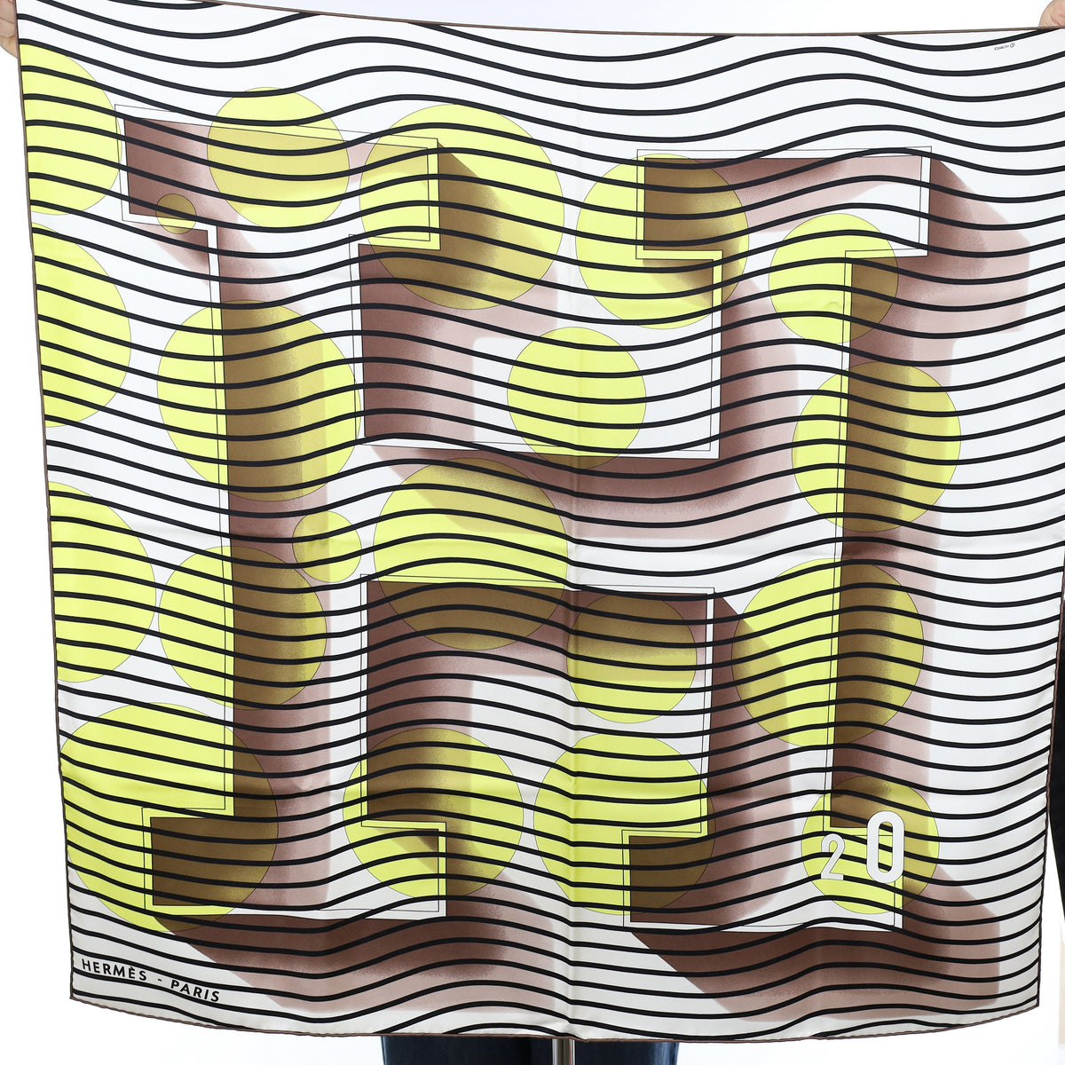 Boxed Hermès H20 Silk Scarf Rare