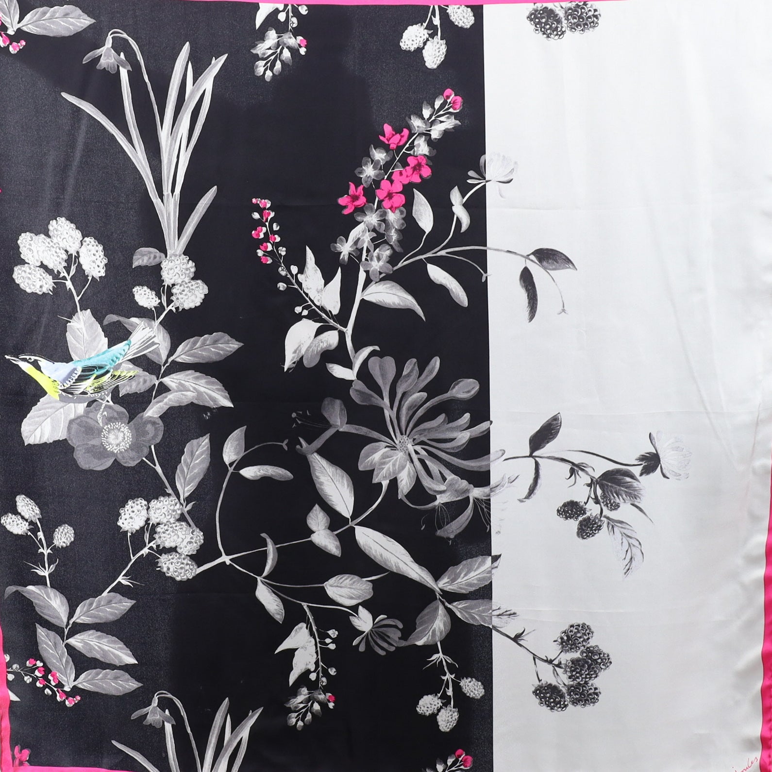 Joules Floral Silk Scarf