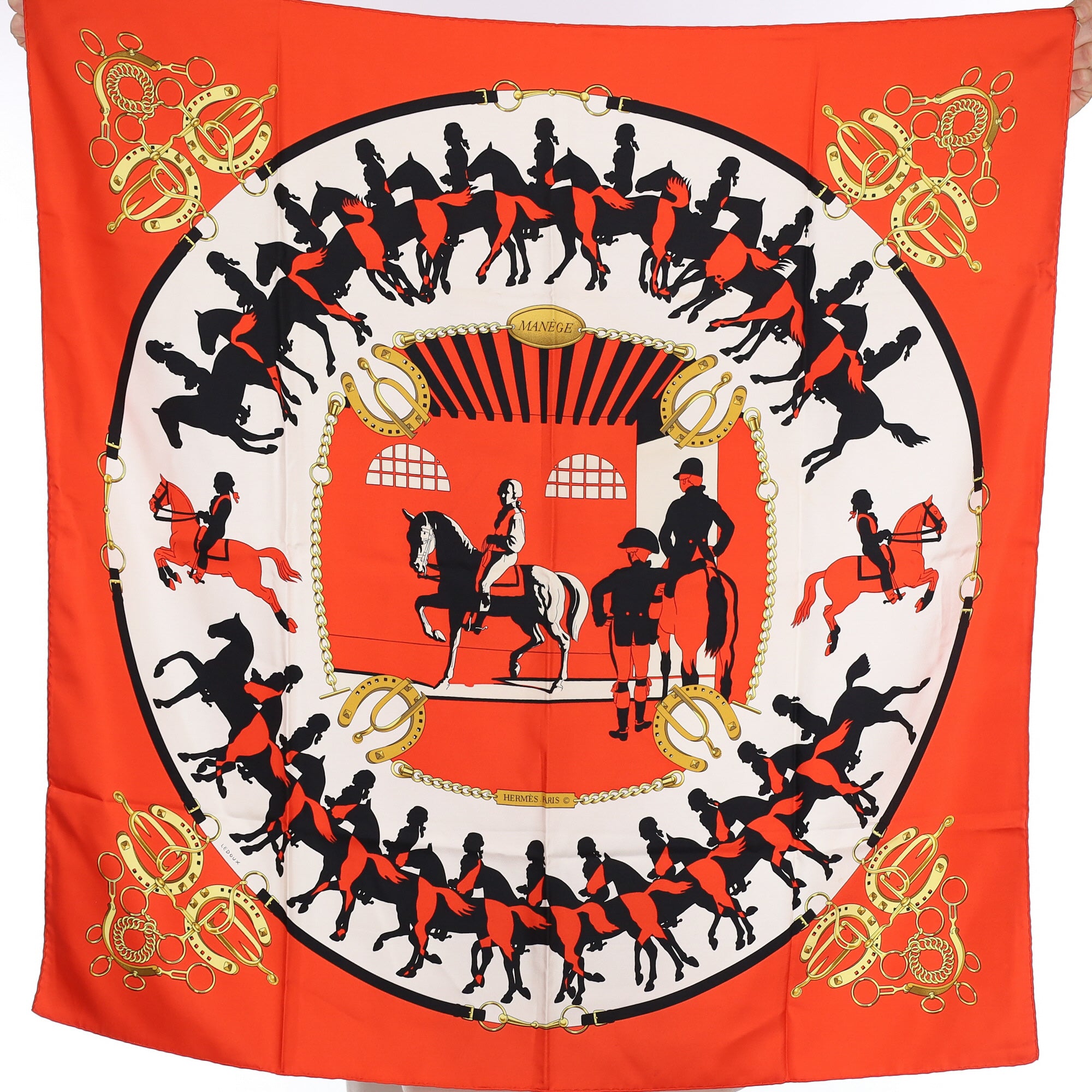 Hermès Manège Silk Scarf Quite Rare