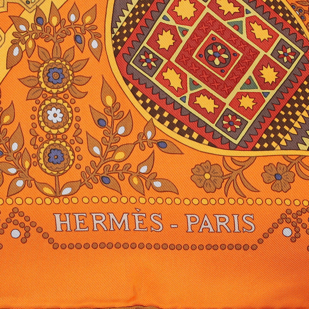Brand New Boxed Hermès L’ Arbre de Vie Silk Scarf Quite Rare