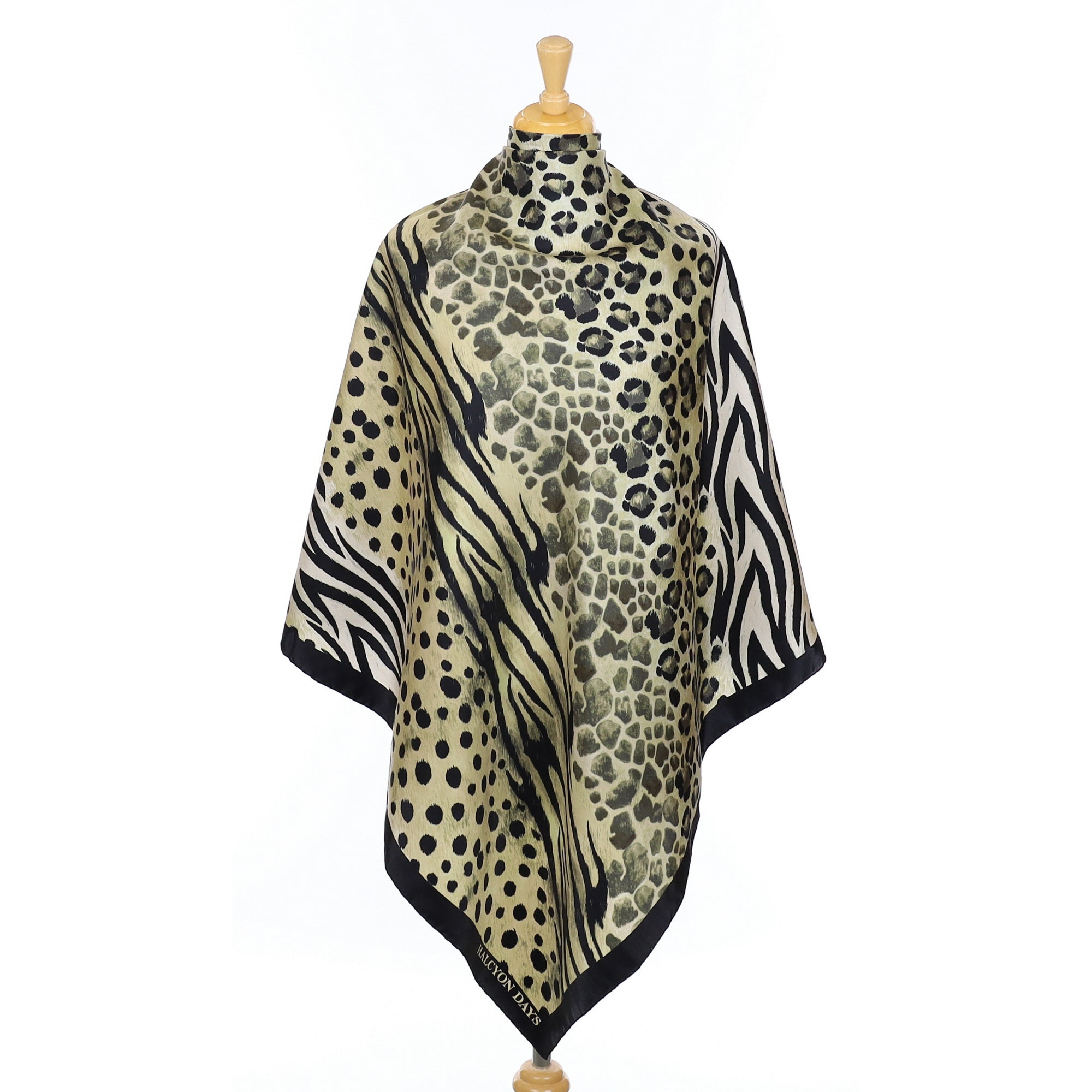 Halcyon Days Animal Print Silk Scarf