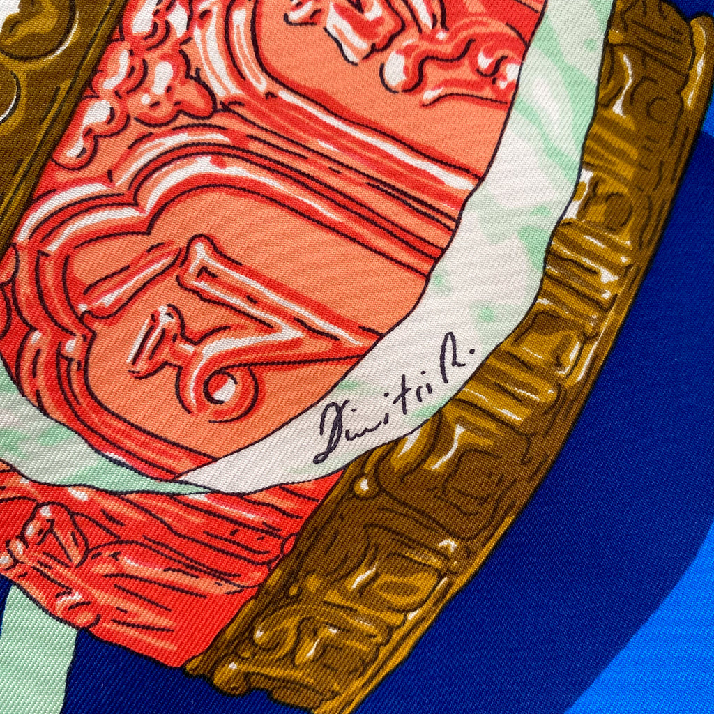 Pristine Boxed Hermès Prières Au Vent Silk Scarf Grail