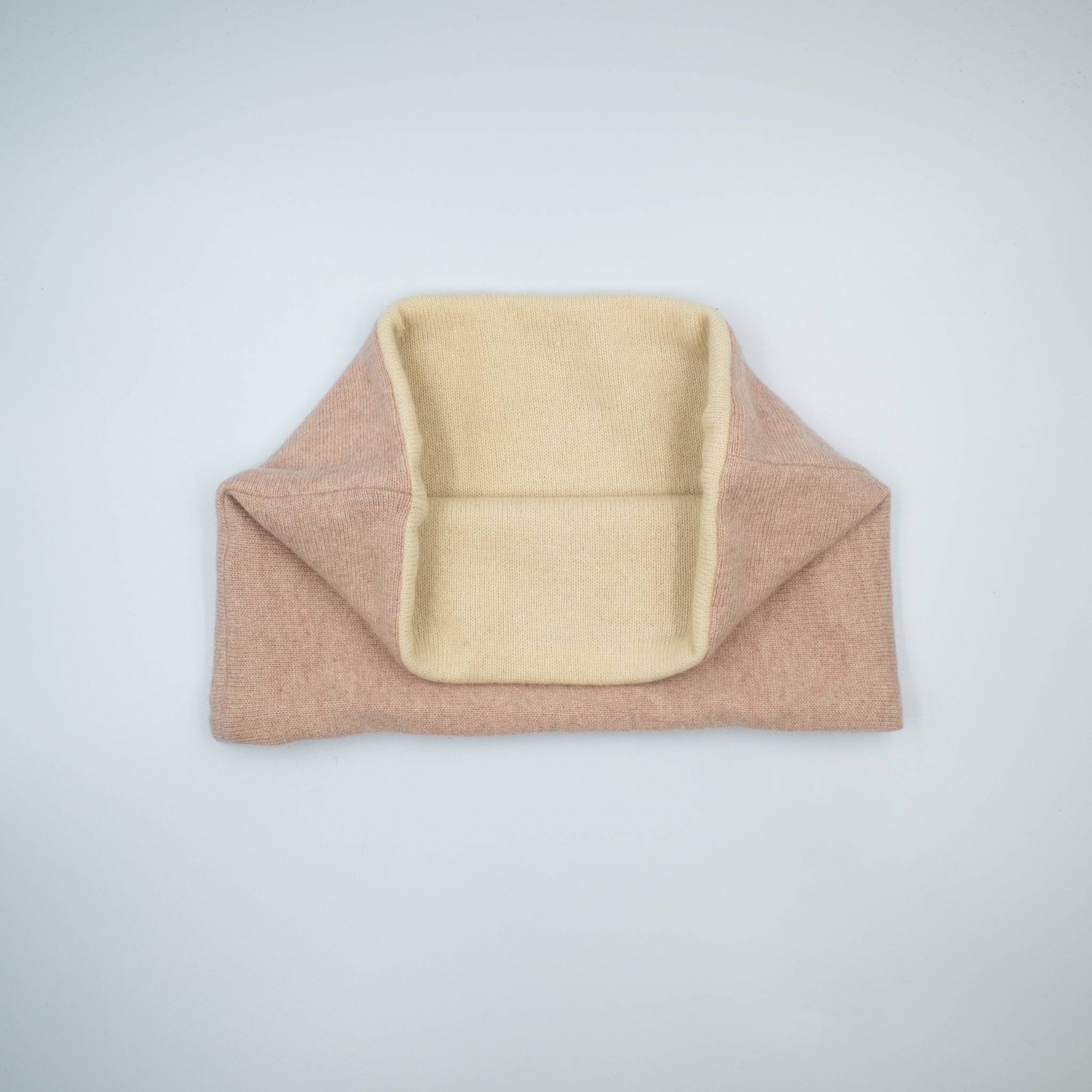 Blush and Clotted Cream Cashmere Neck Warmer