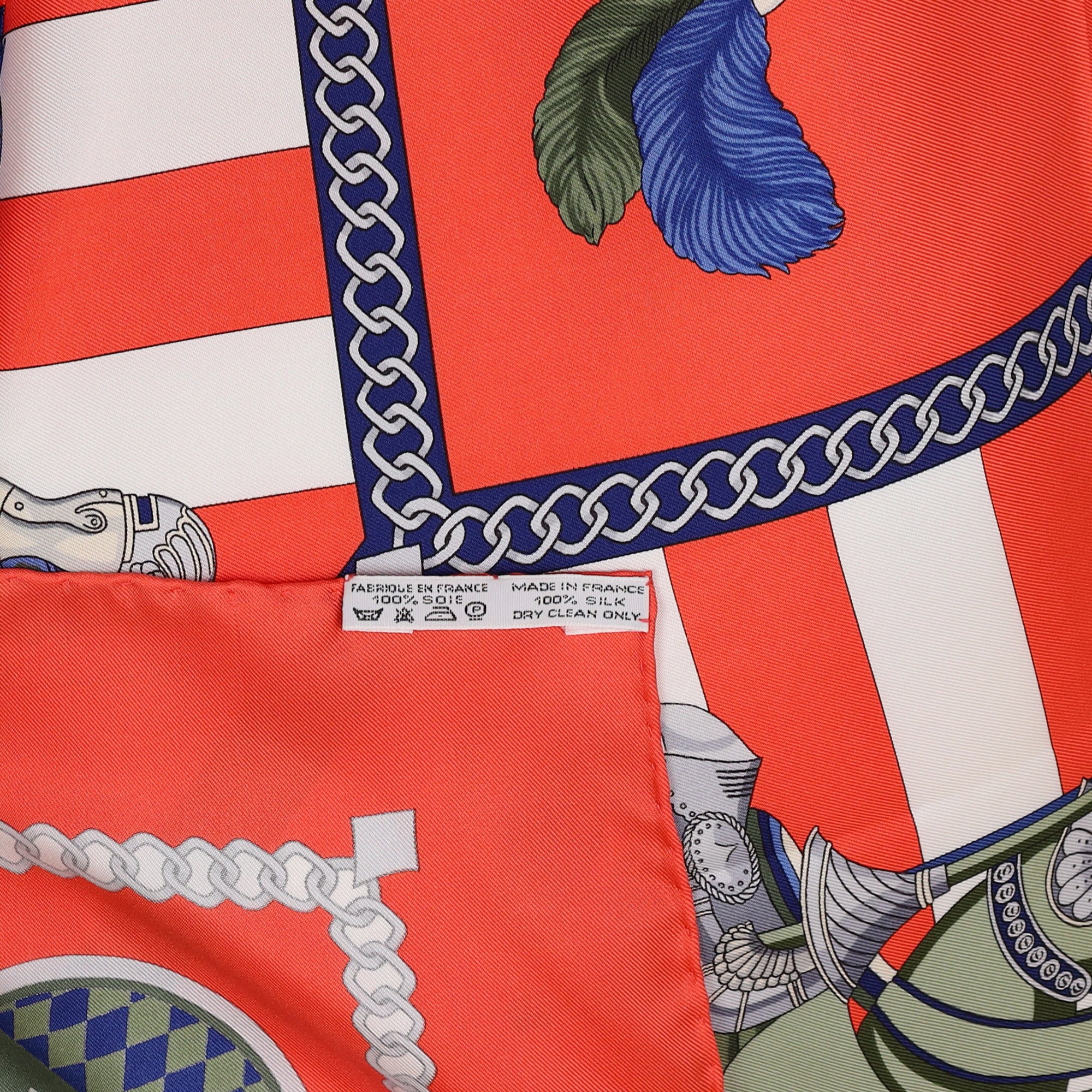 Brand New Boxed Hermès Chocs en Plumes Silk Scarf