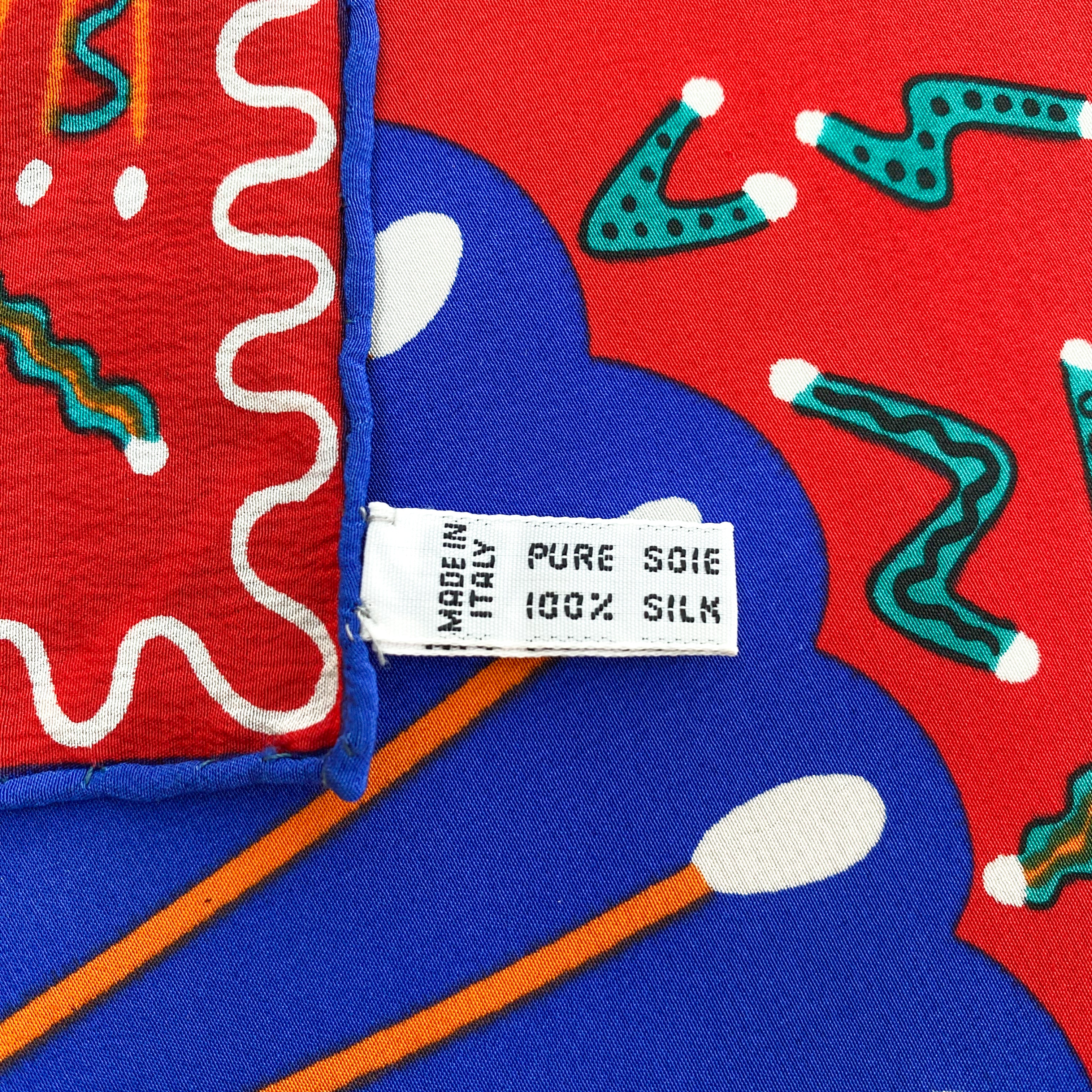 Stunning Zandra Rhodes Designer Silk Scarf