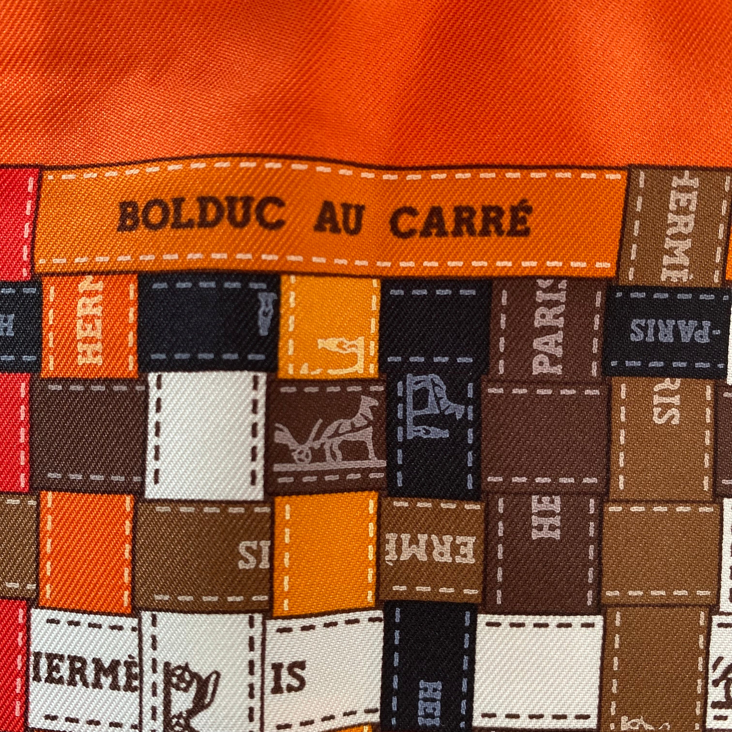Pristine Boxed Hermès Bolduc Au Carré Silk Scarf