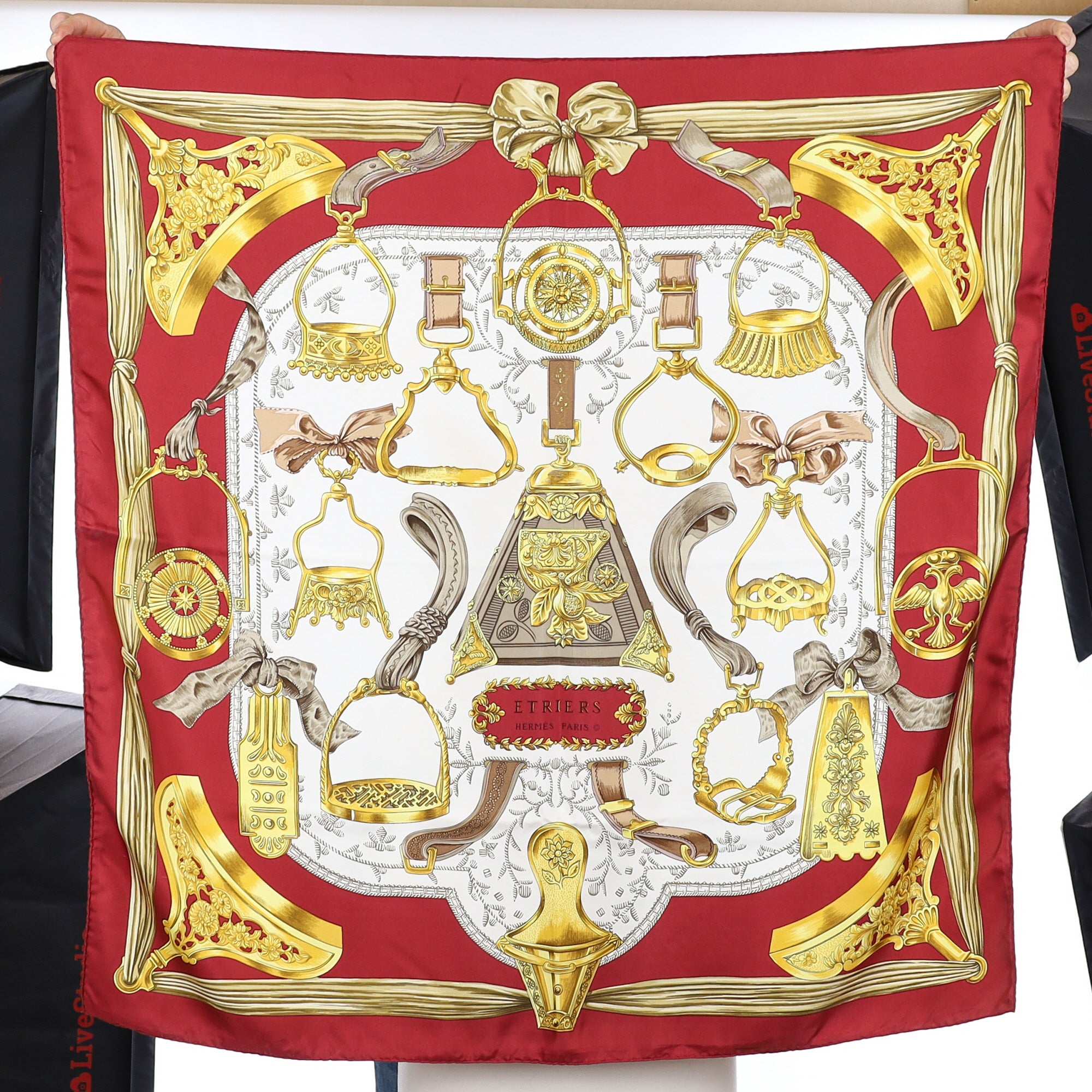 Hermès Etriers Silk Scarf
