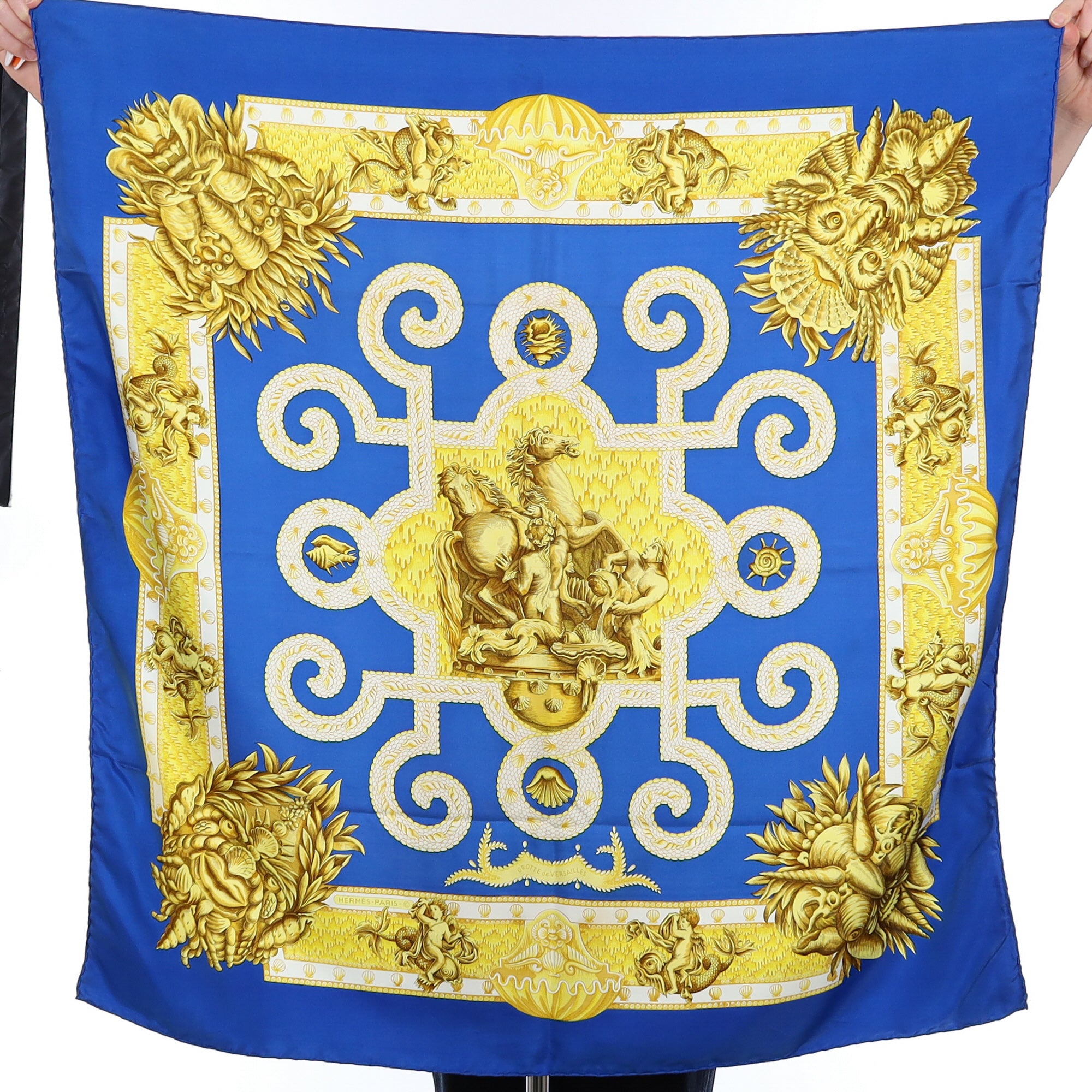 Hermès Grotte de Versailles Silk Scarf Quite Rare