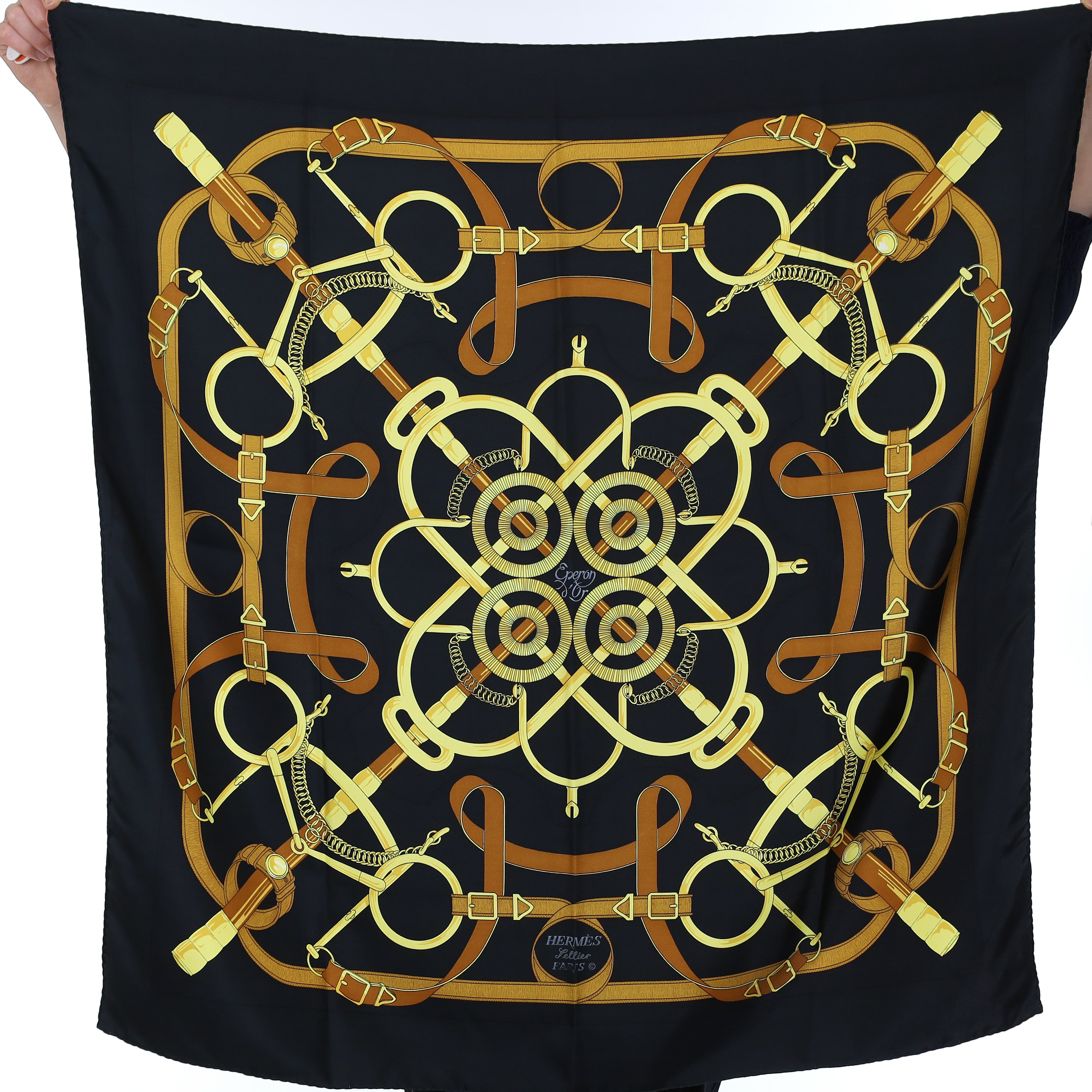 Hermès Eperon D’or Silk Scarf