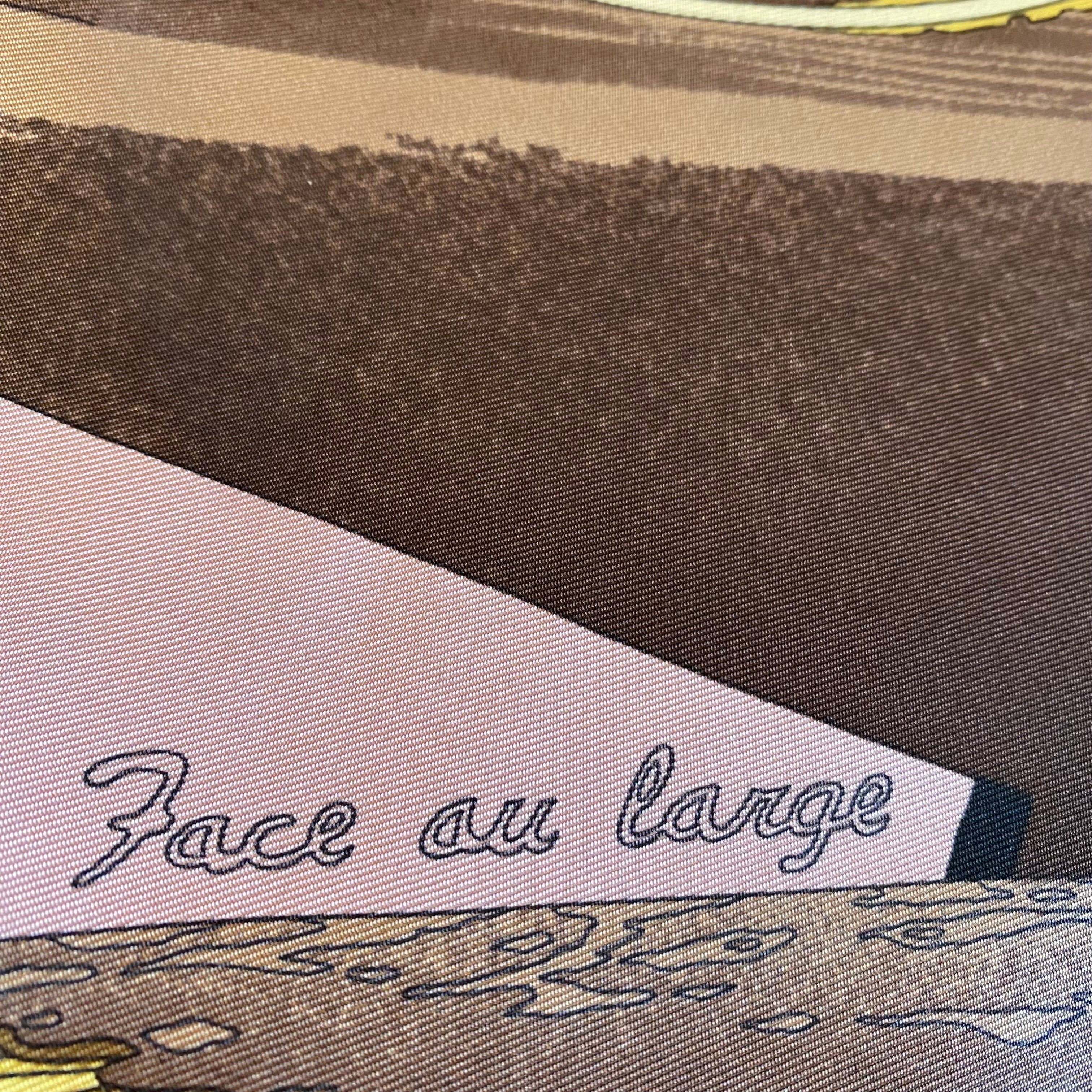 Hermès Face au Large Silk Scarf