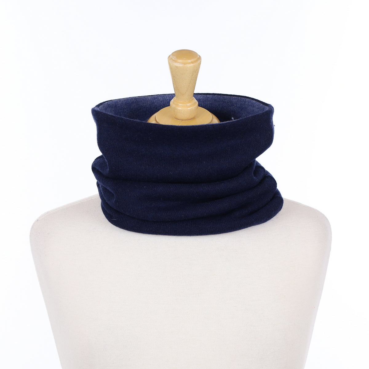 Navy and Denim Marl Luxury Double Layered Snood
