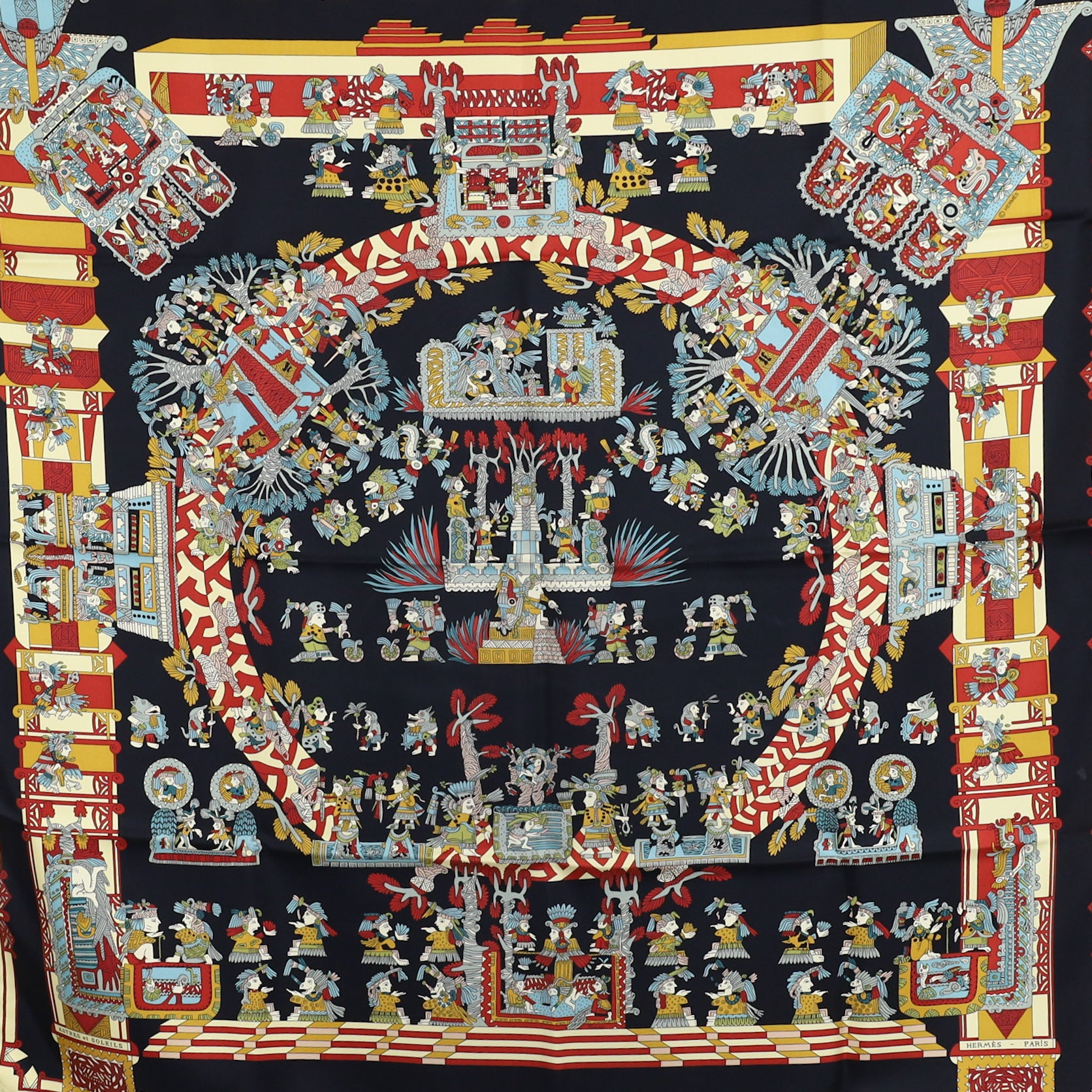 Hermès Astres et Soleils Silk Scarf