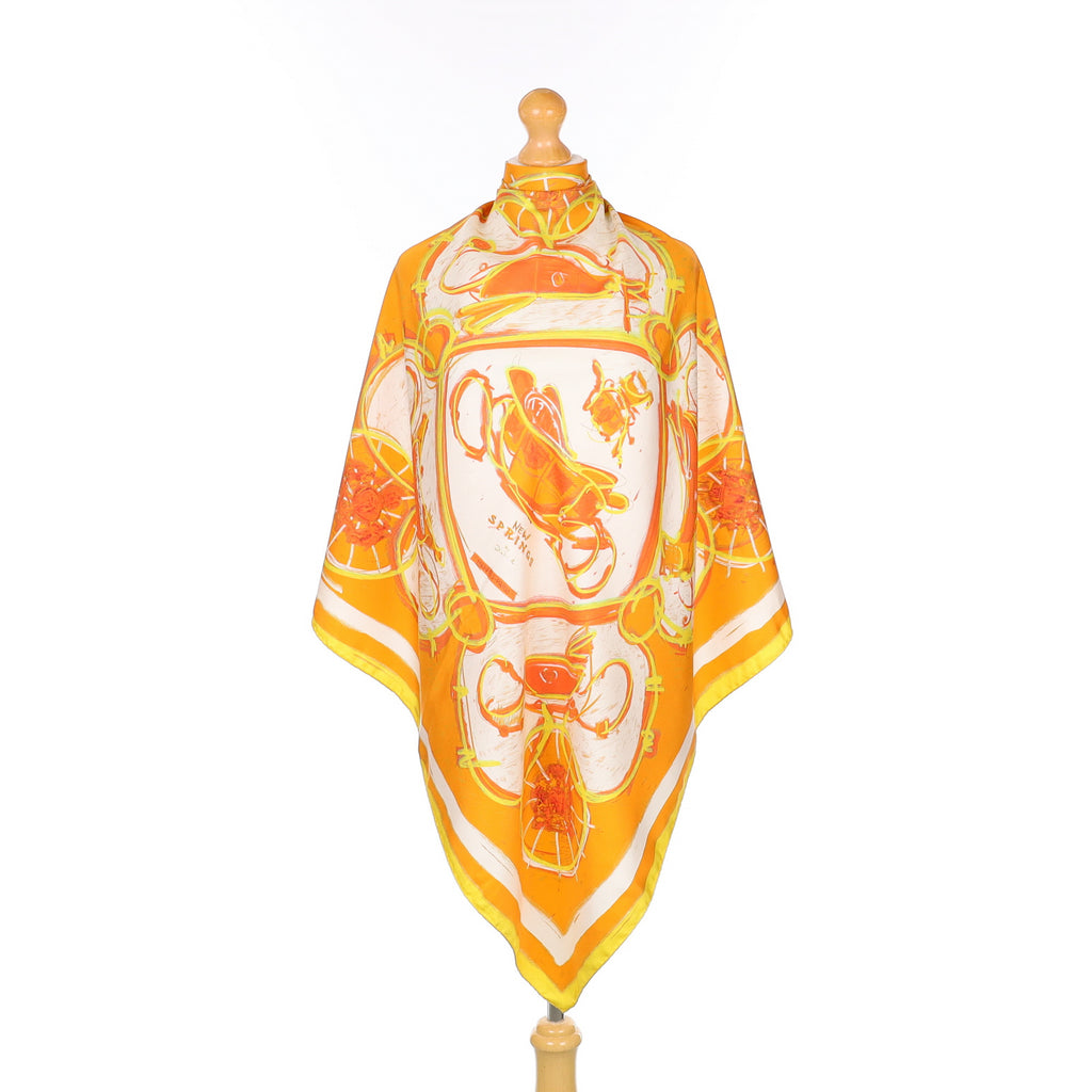 Hermès New Springs Silk Scarf