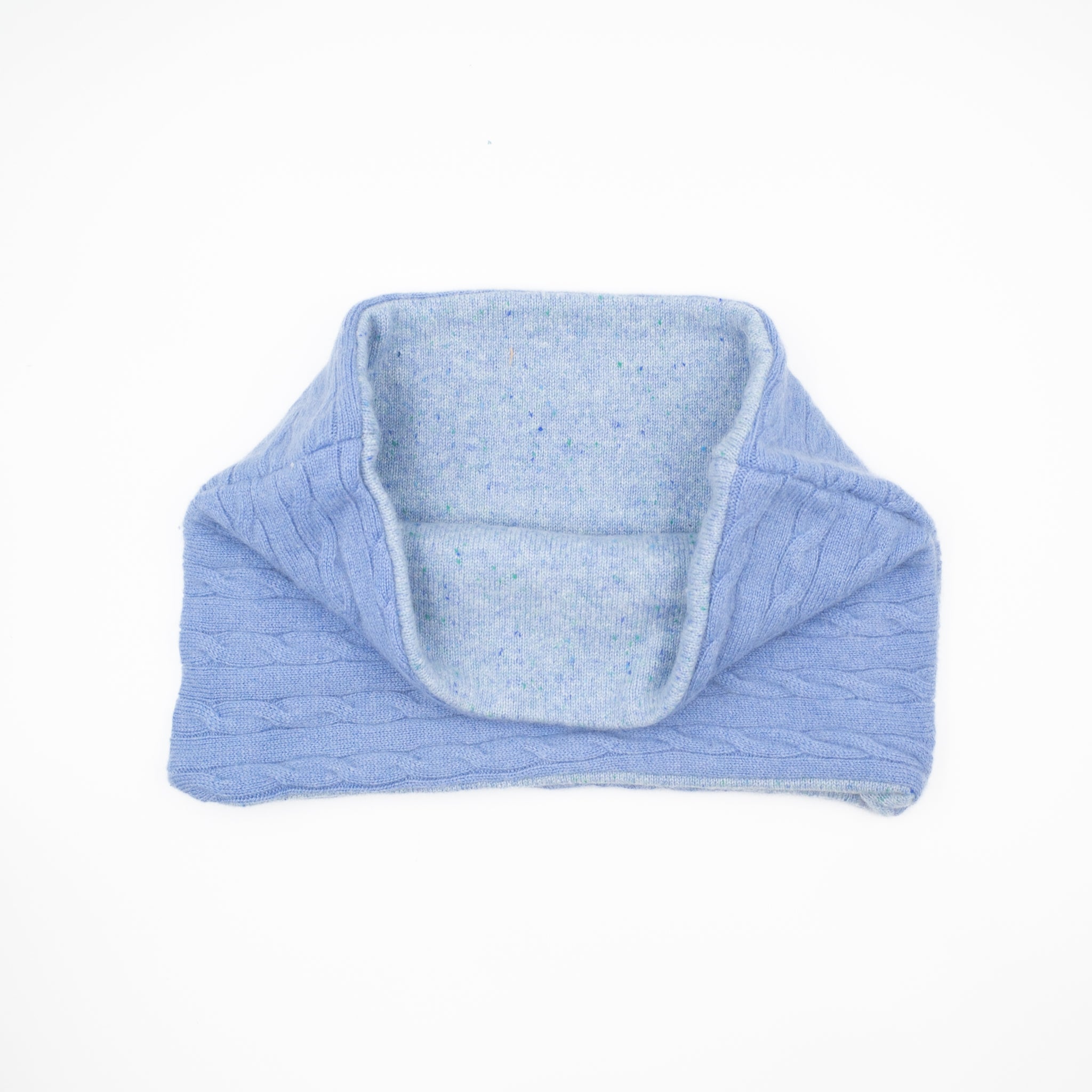 Sky Blue Cable Knit Neck Warmer