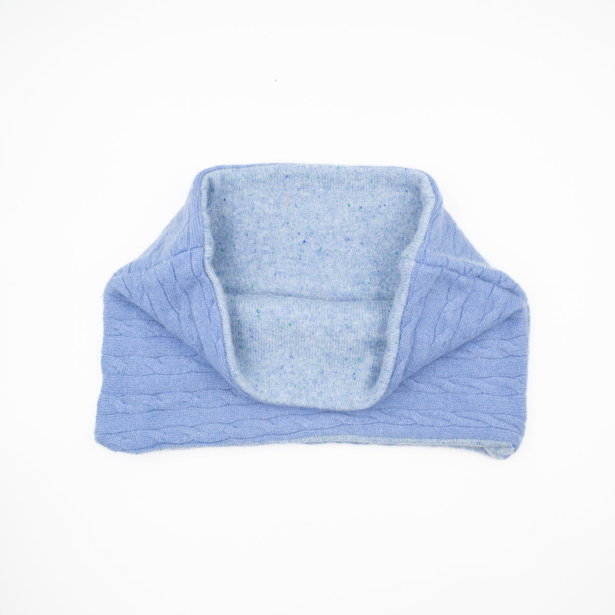 Sky Blue Cable Knit Neck Warmer