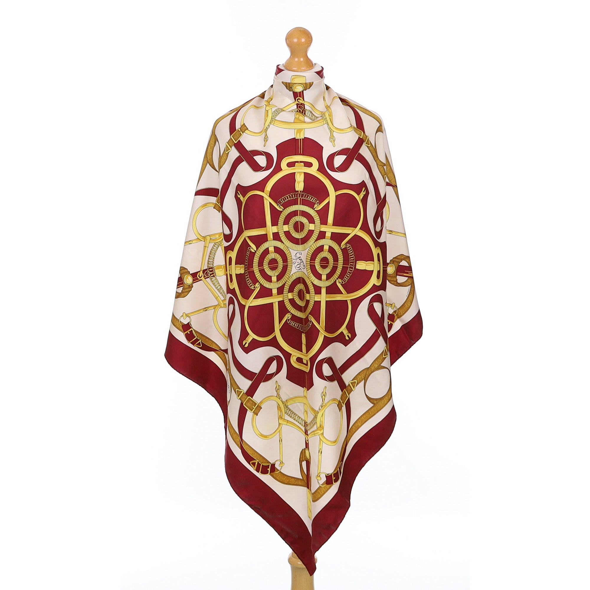 Hermès Eperon D’or Vintage Silk Scarf