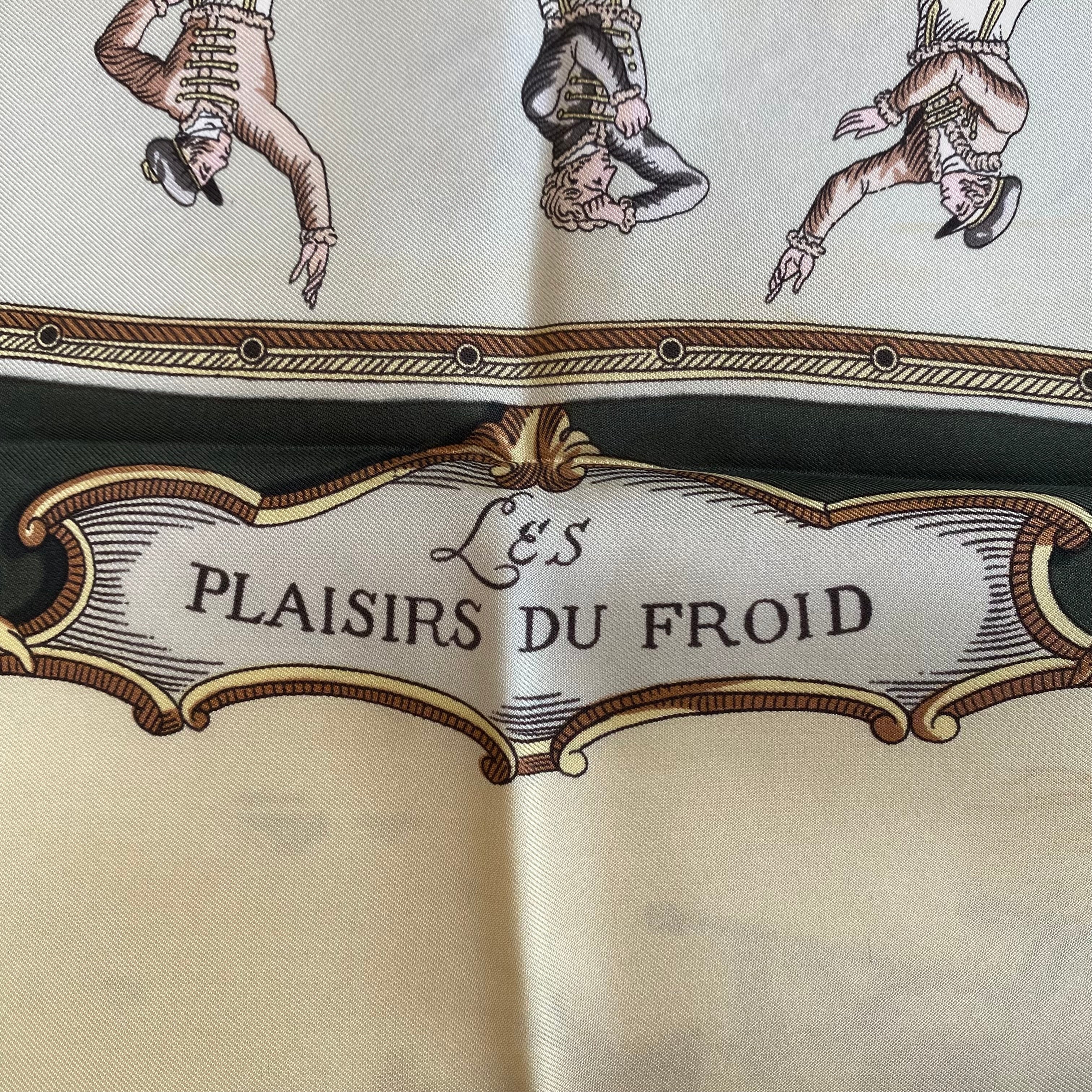 Hermès Plaisirs Du Froid Silk Scarf