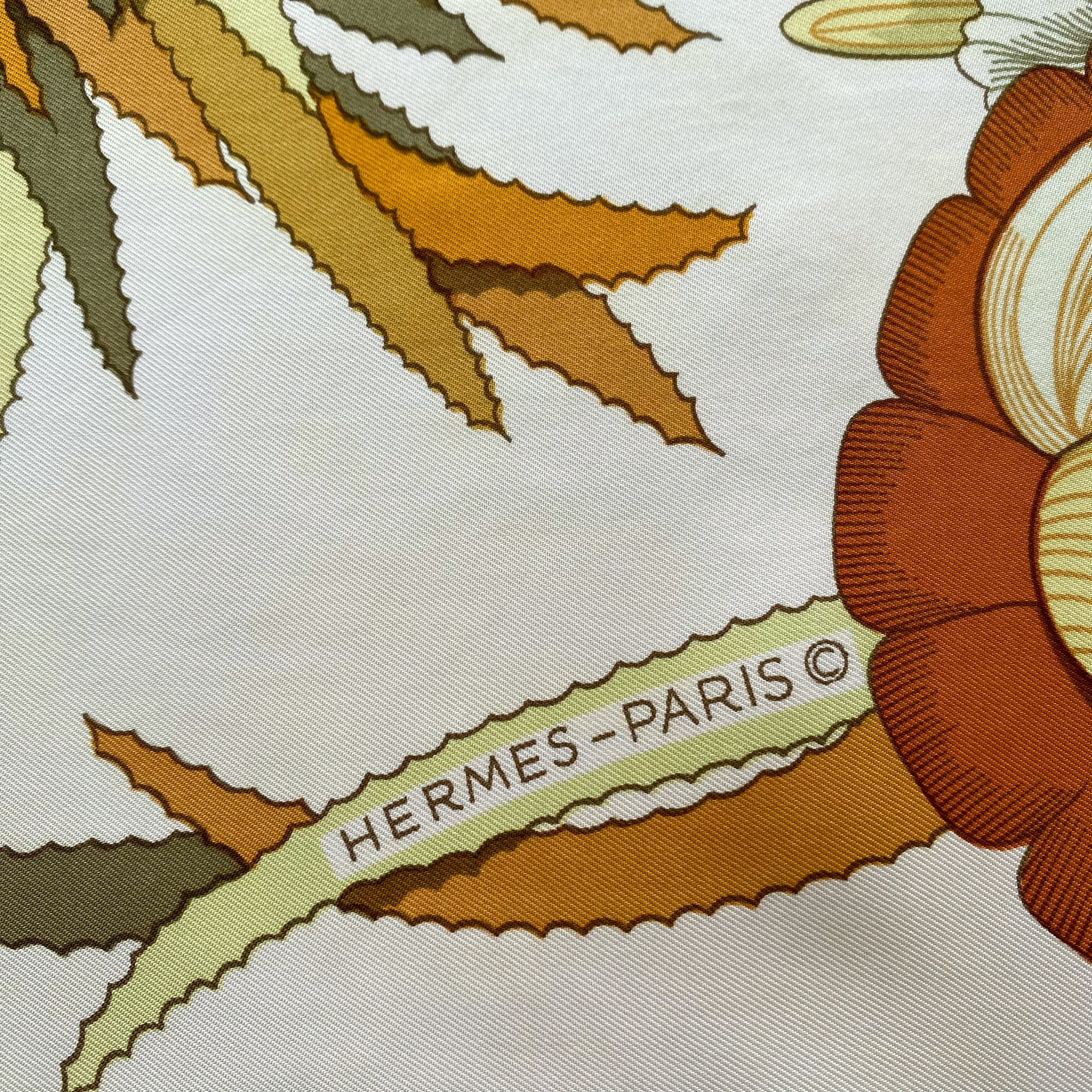 Hermès Tahiti Vintage Silk Scarf
