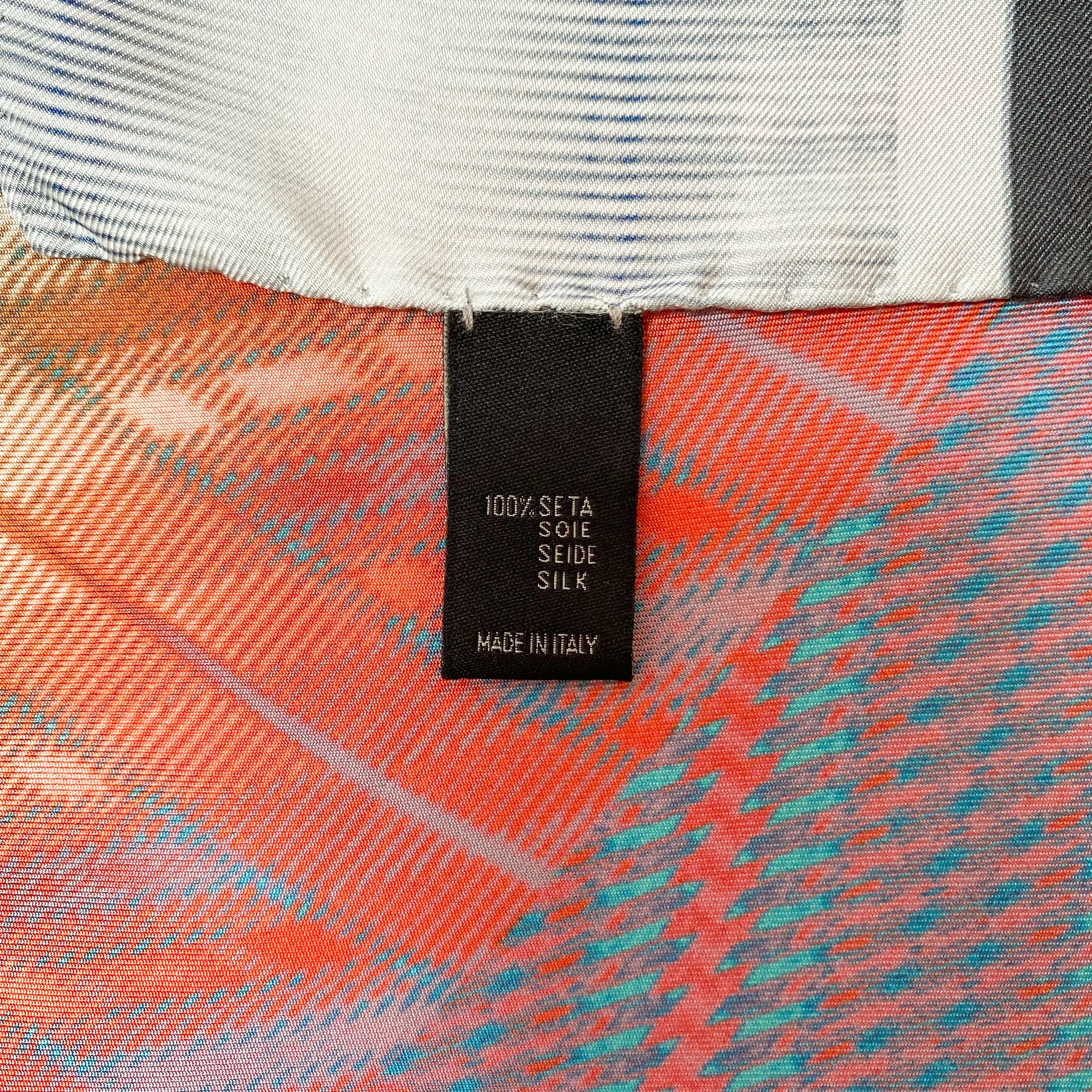 Italian Abstract Silk Scarf