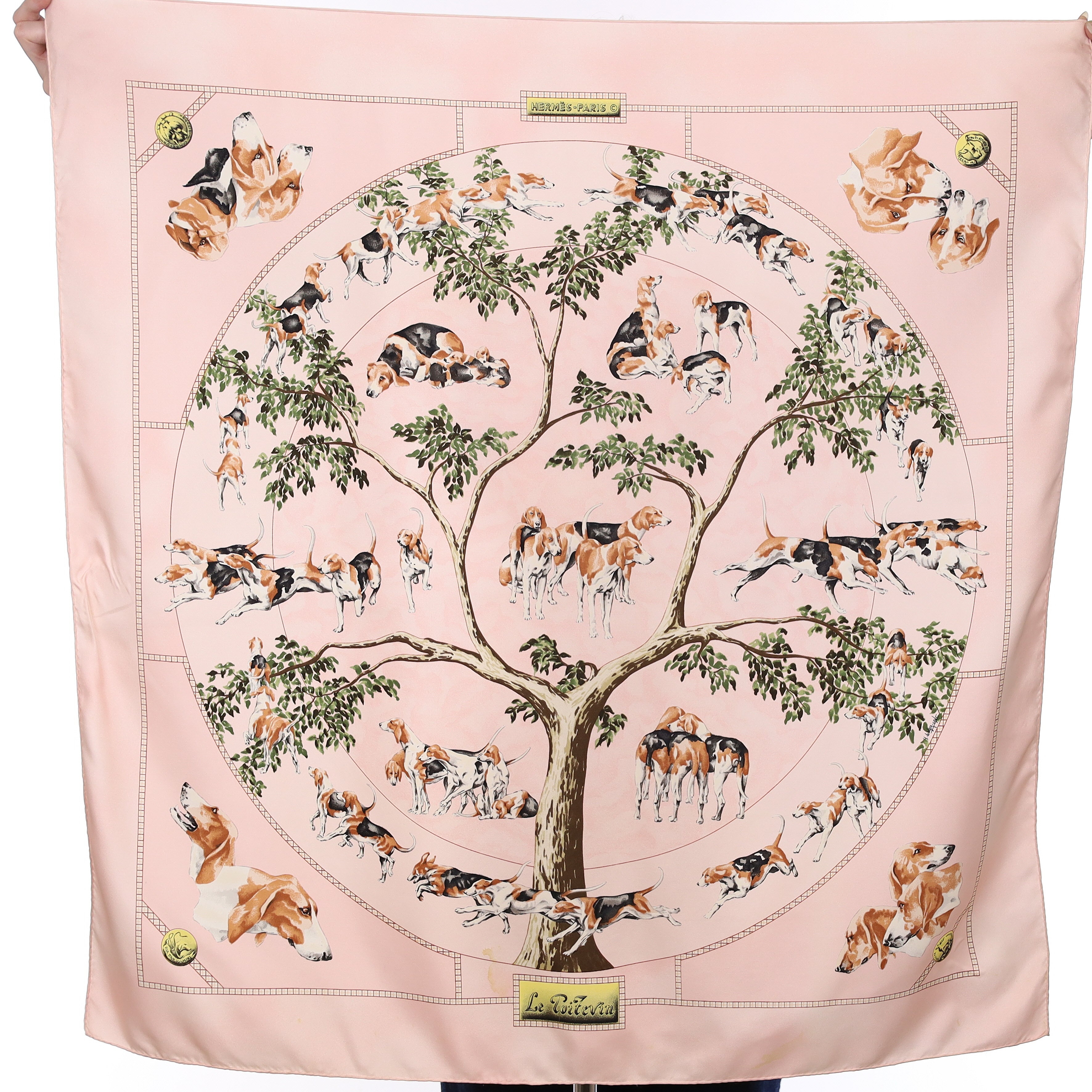 Hermès Le Poitevin Silk Scarf Quite Rare