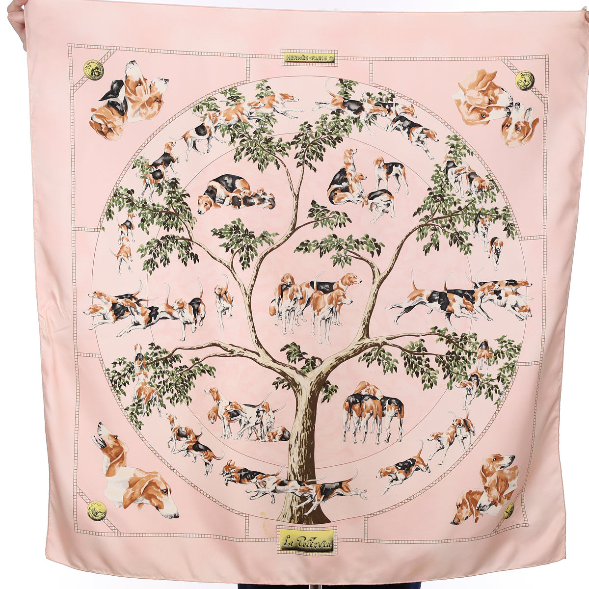 Hermès Le Poitevin Silk Scarf Quite Rare
