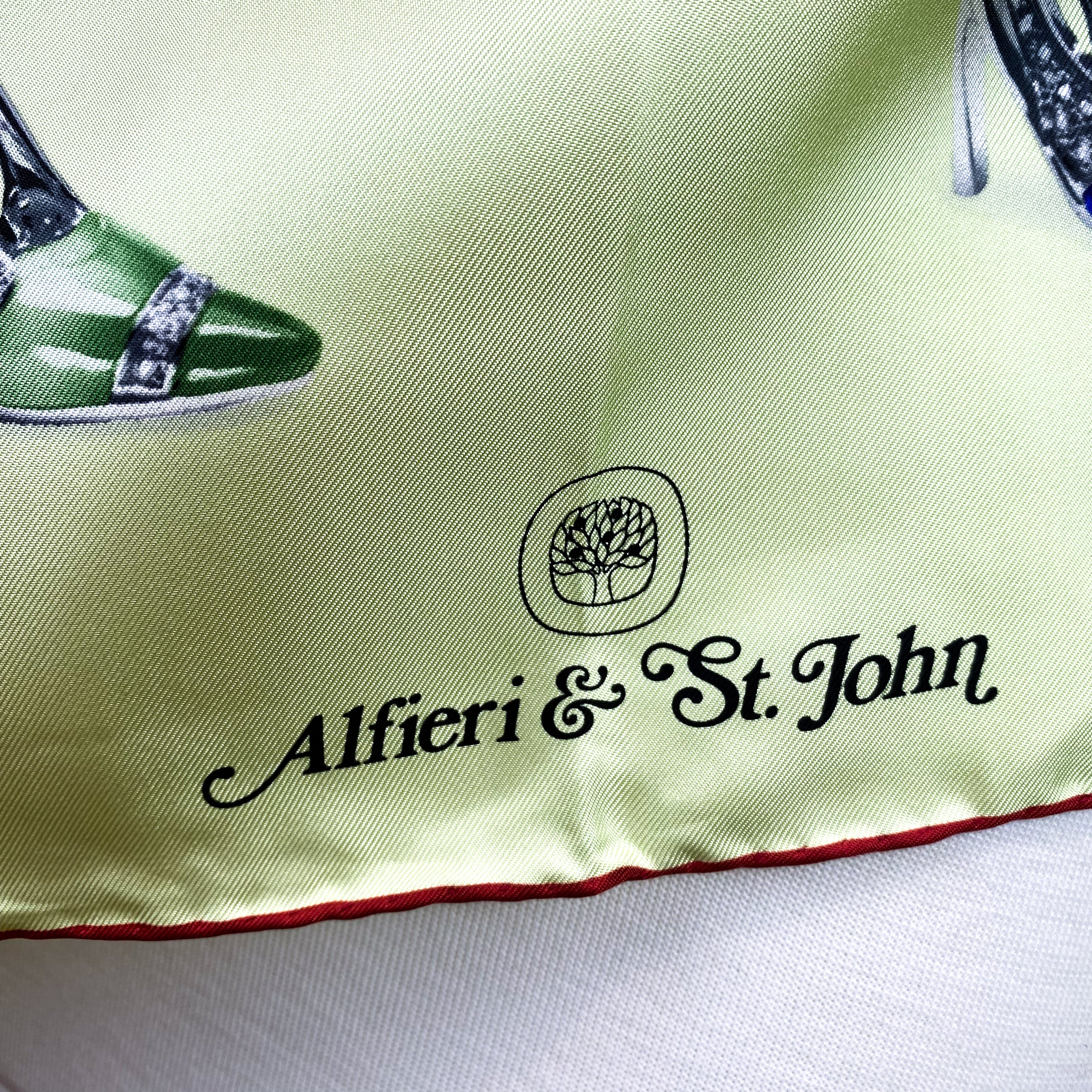 Alfieri & St.John Designer Silk Scarf