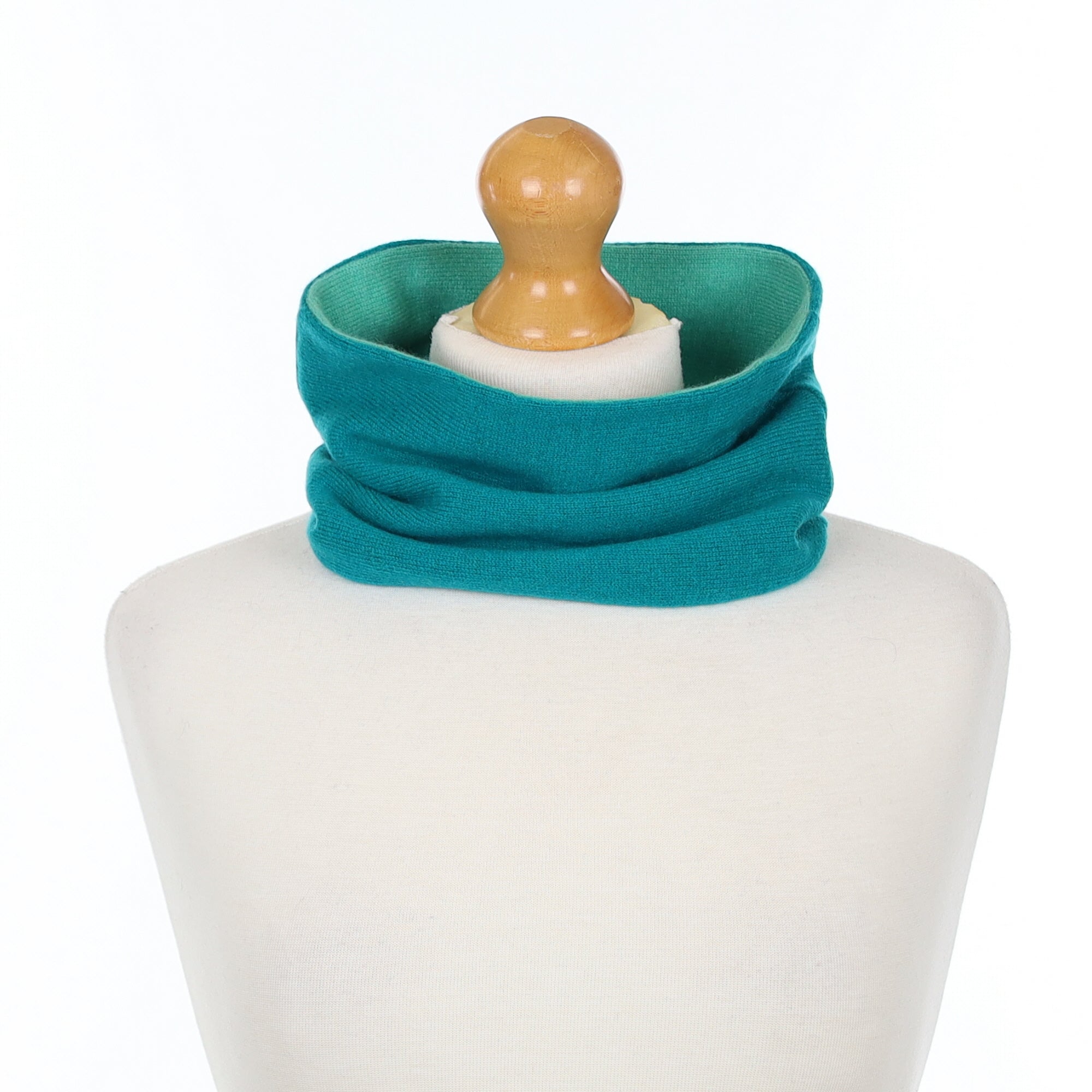 Peacock and Estuary Green Neck Warmer