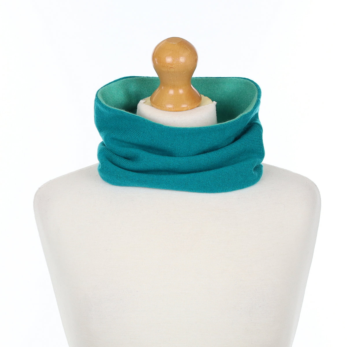 Peacock and Estuary Green Neck Warmer