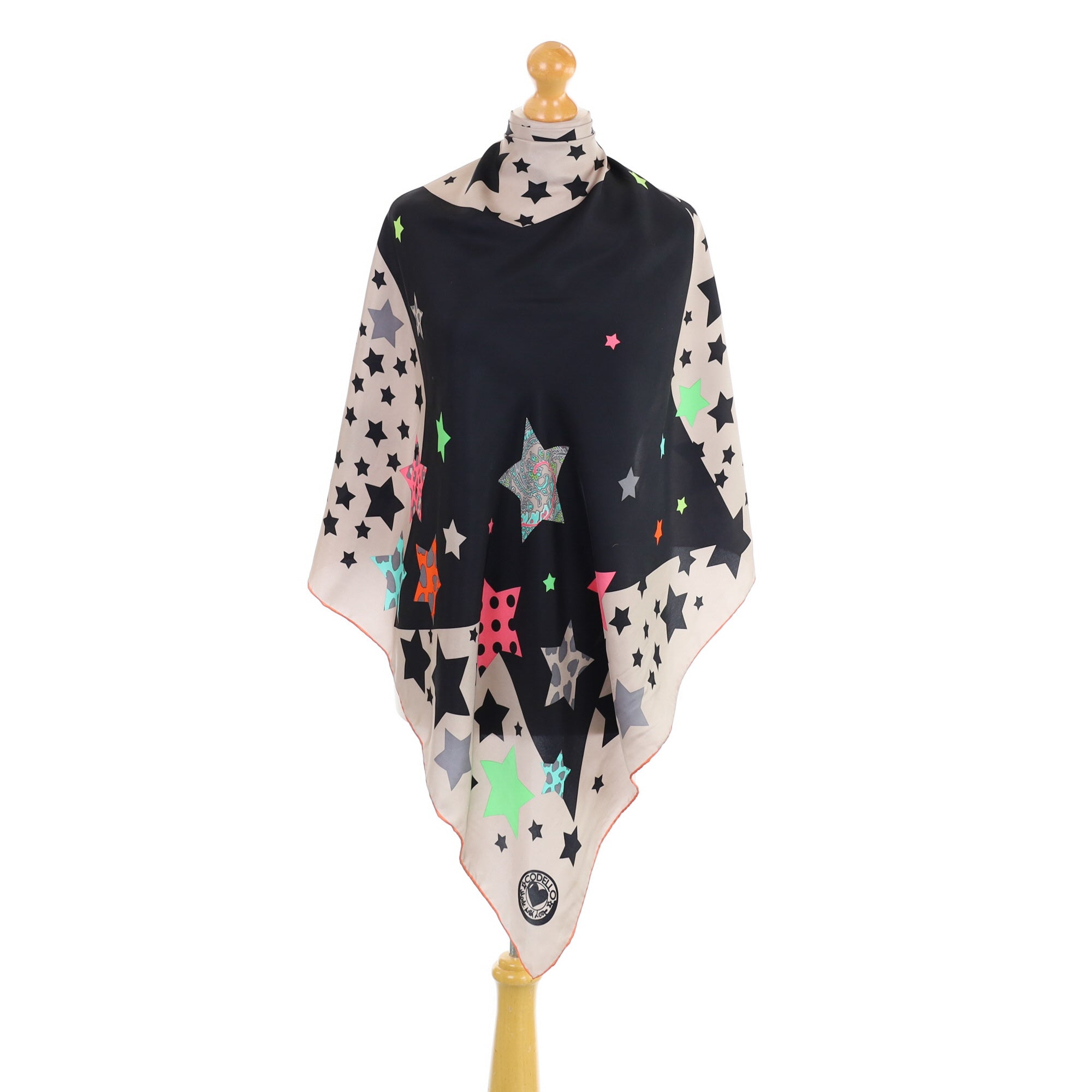 Codello Star Design Silk Scarf