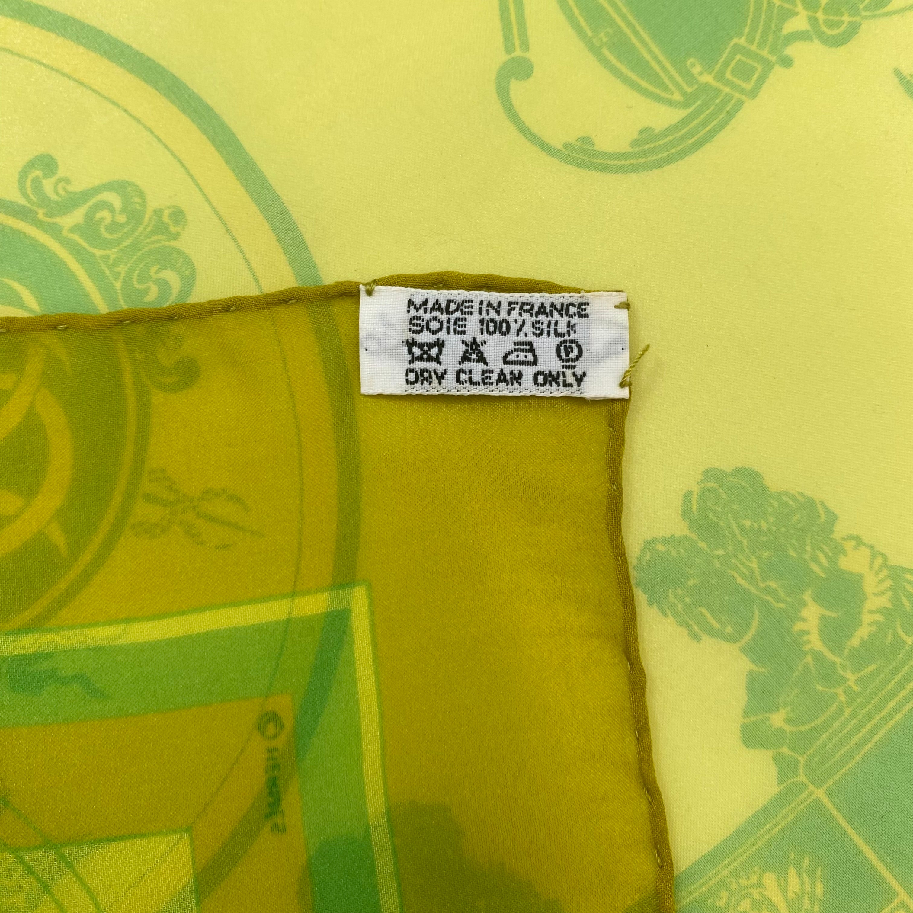 Hermès Ex-Libris Mousseline 42 Silk Scarf