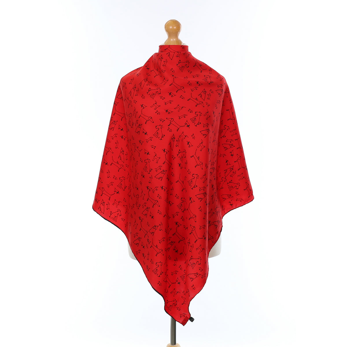 Dog Design Silk Scarf