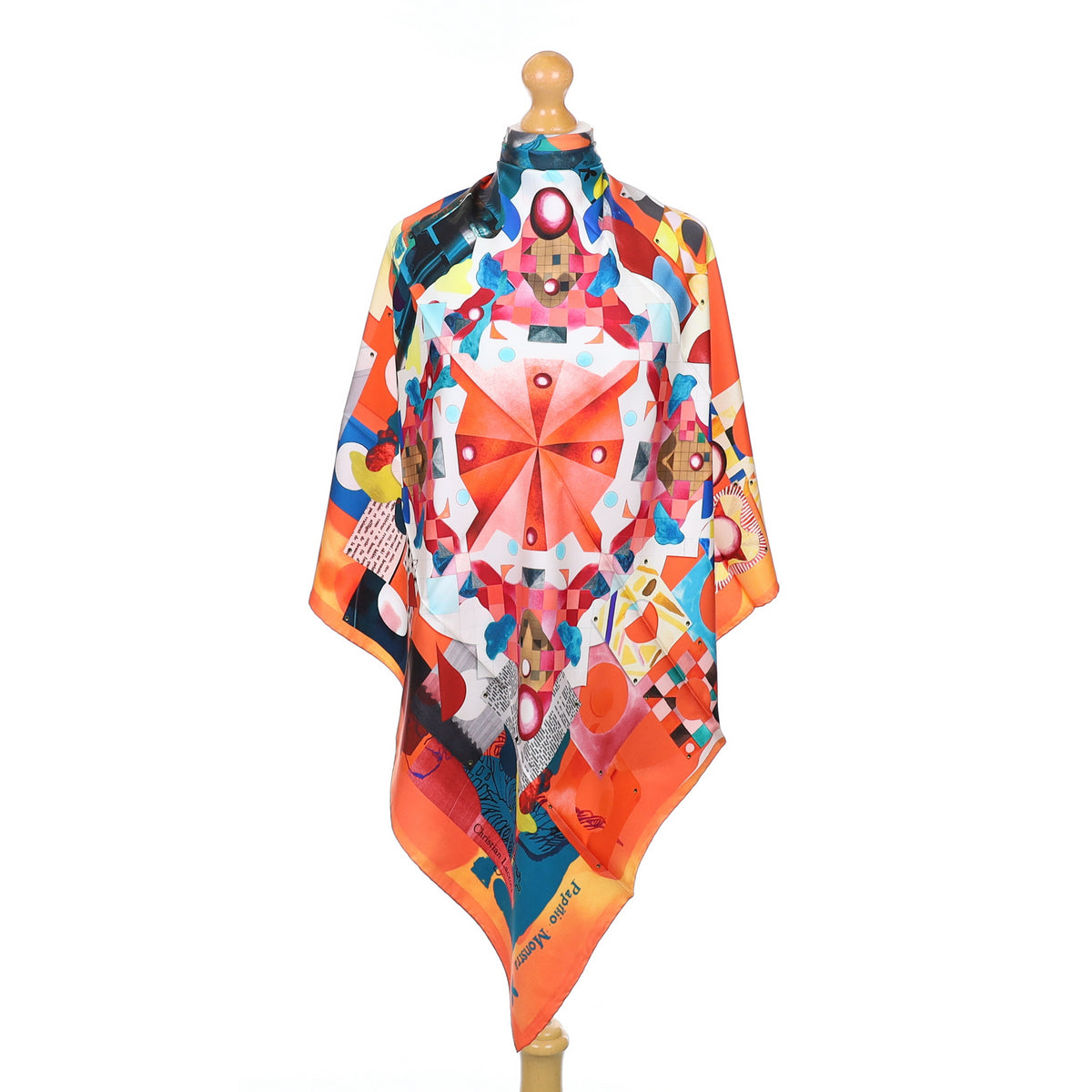 Brand New Christian Lacroix Multicoloured Silk Scarf
