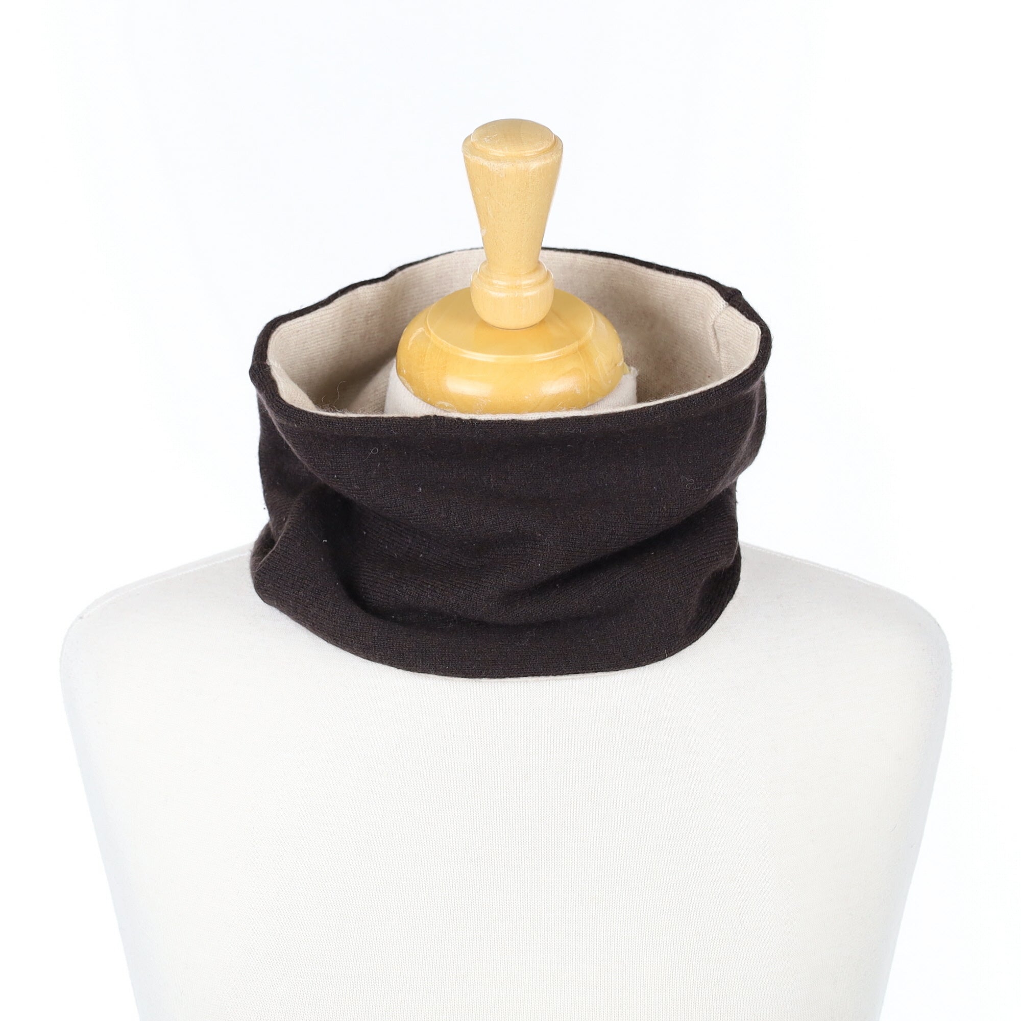 Bitter Chocolate and Oatmeal Neck Warmer