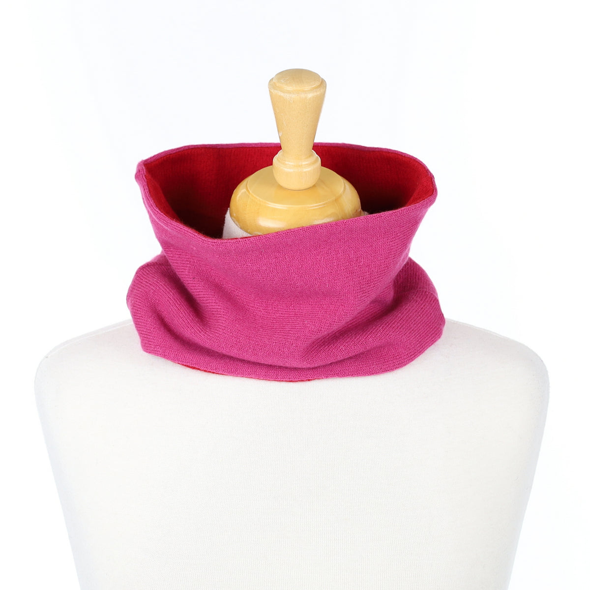 Raspberry and Crimson Red Neck Warmer