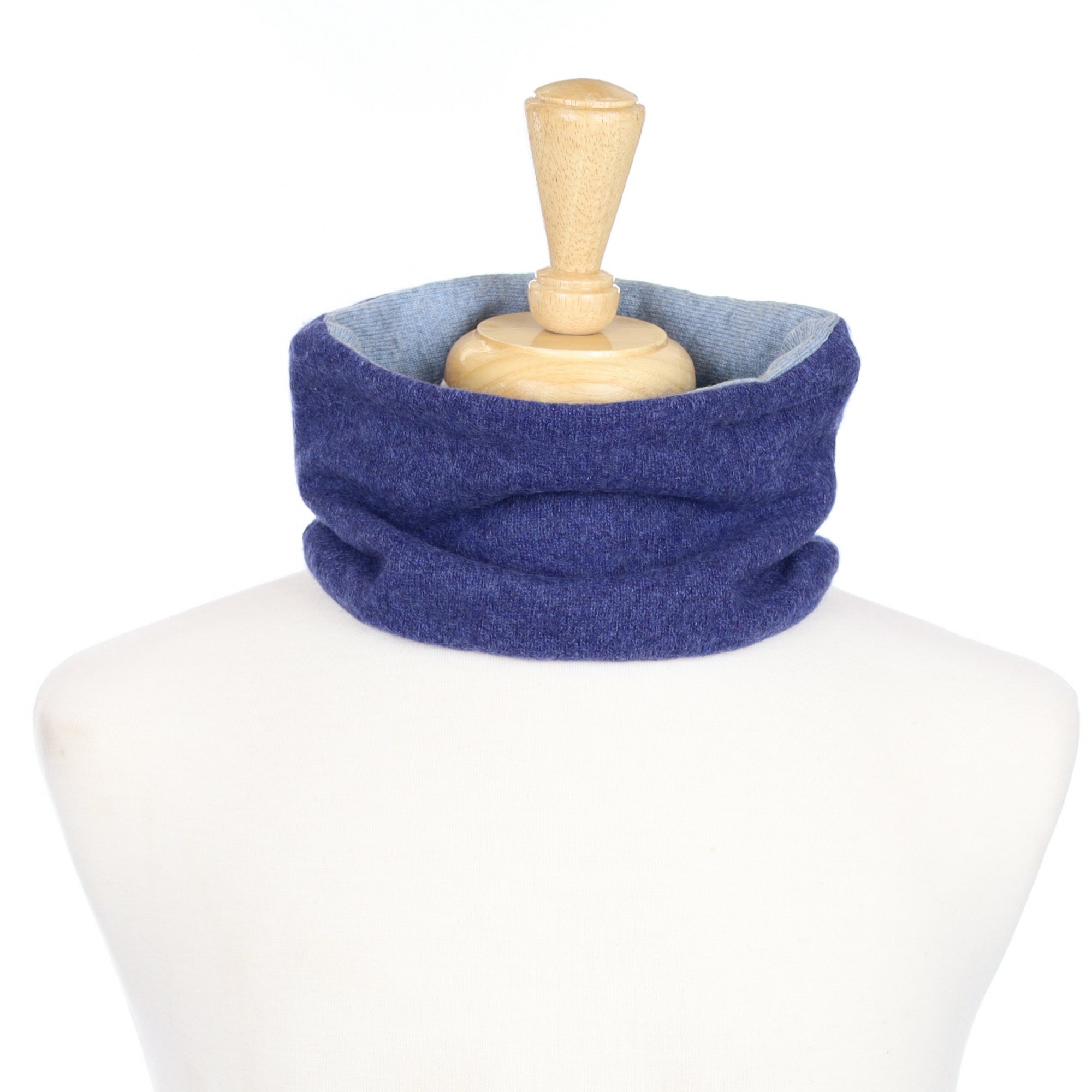 Naval Blue and Duck Egg Neck Warmer