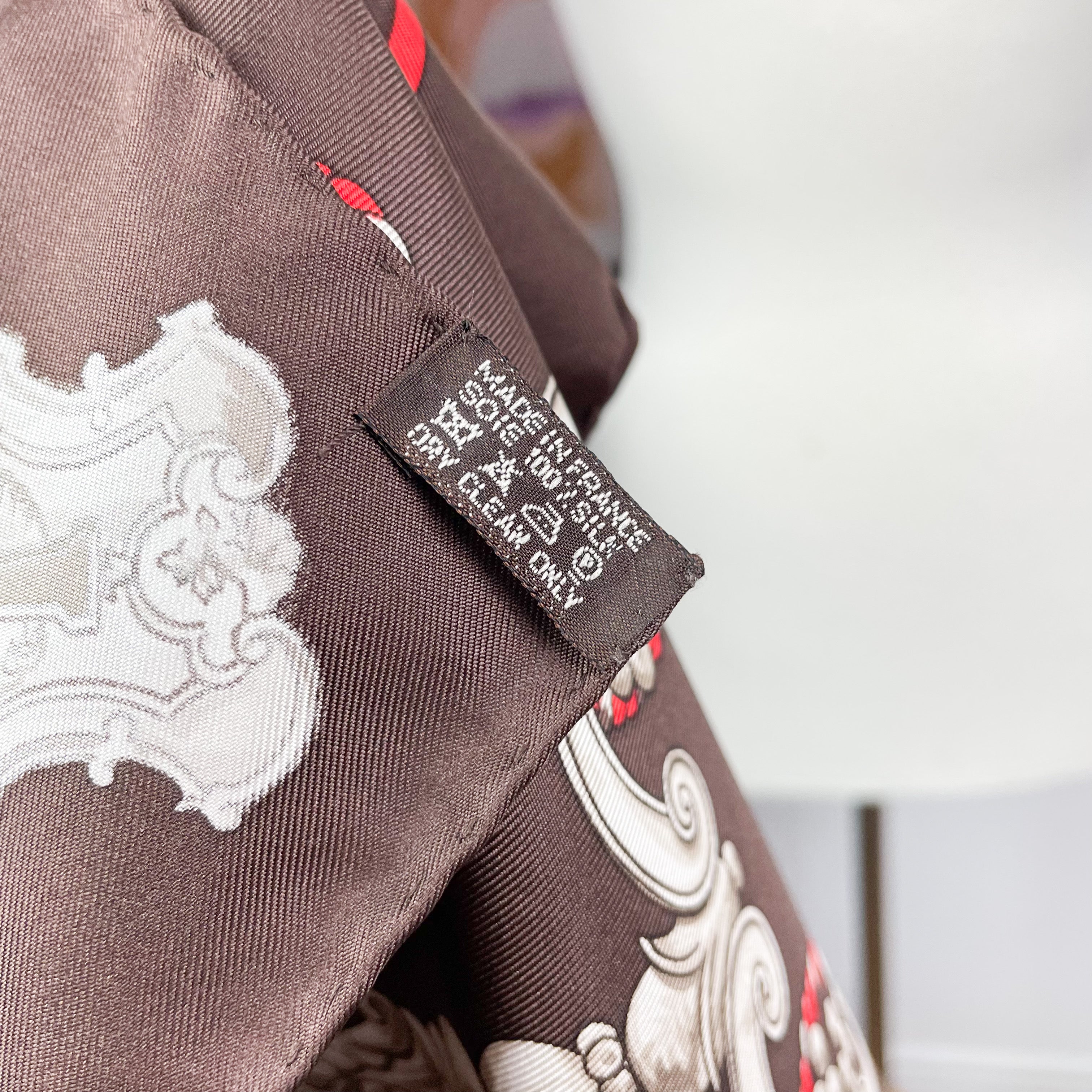 Boxed Hermes Les Clefs Designer Silk Scarf