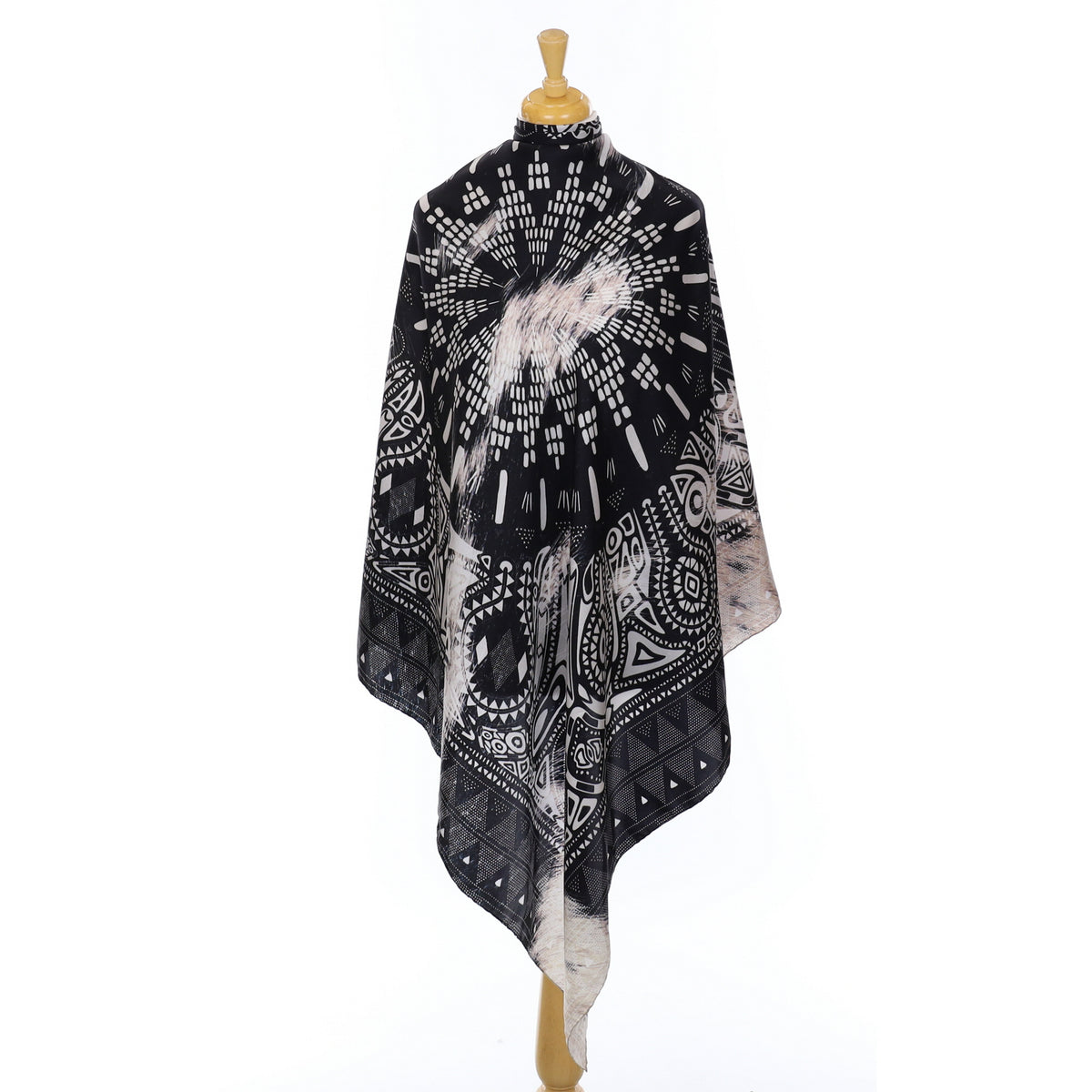 Brand New Jane Carr Monochrome Silk Scarf