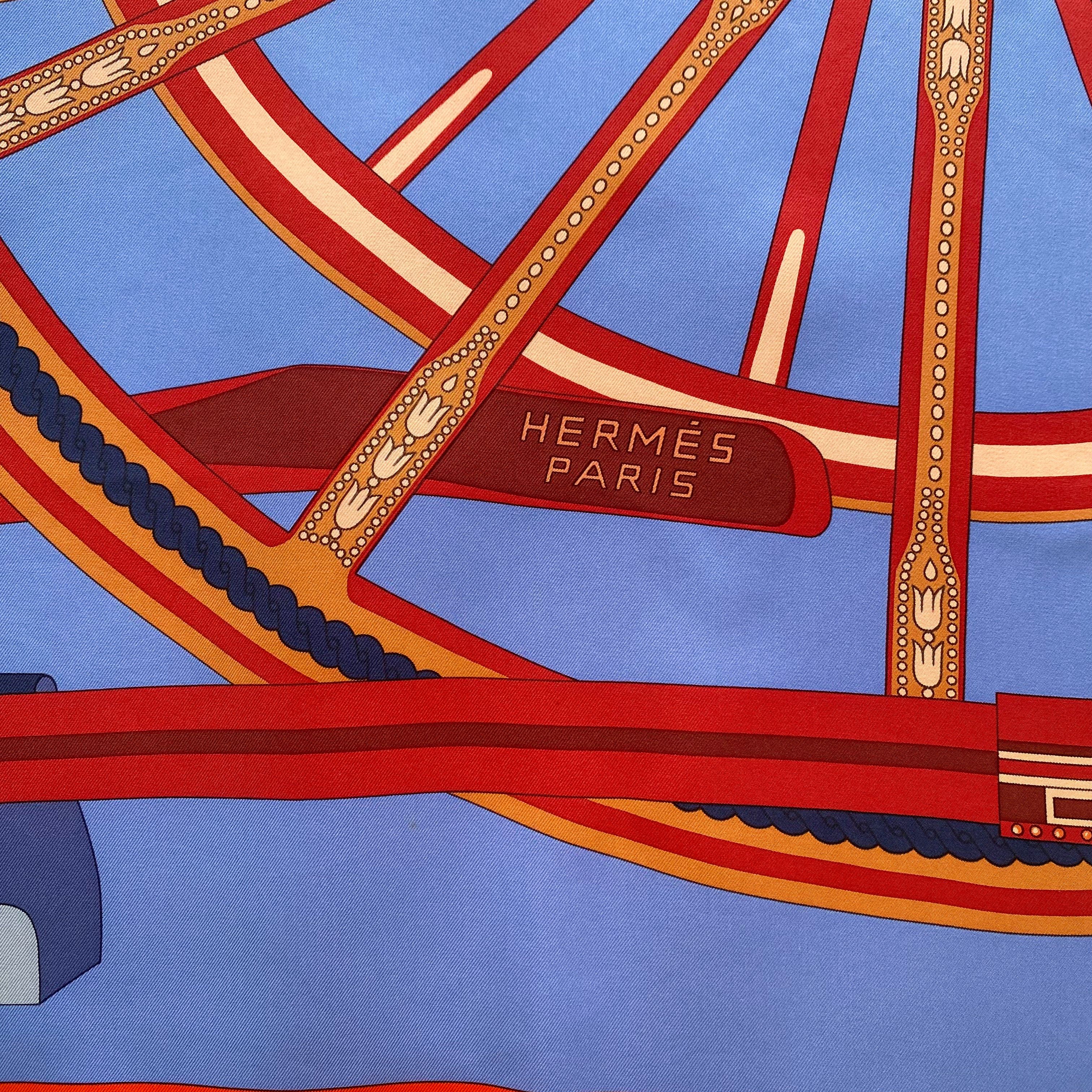 Immaculate Boxed Hermès Balade en Berline Silk Scarf