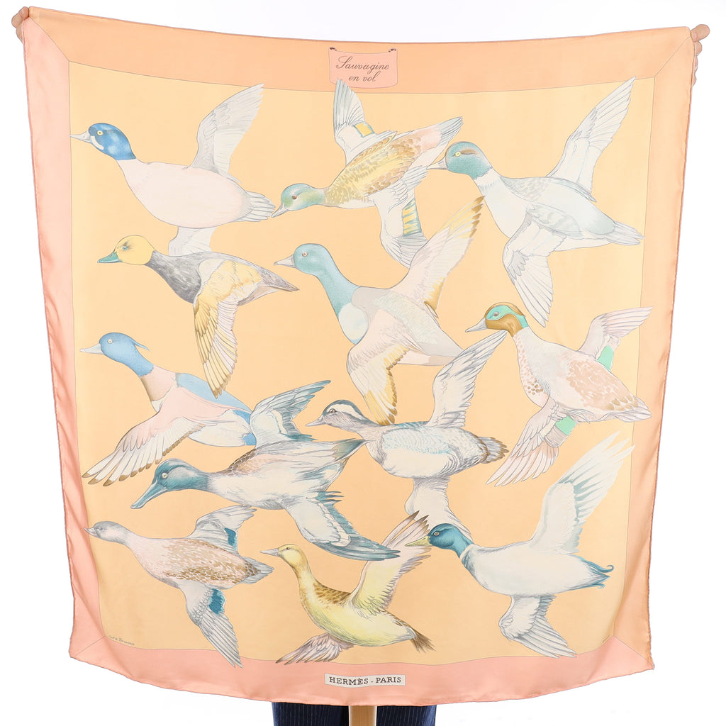 Hermès Sauvagine En Vol Silk Scarf