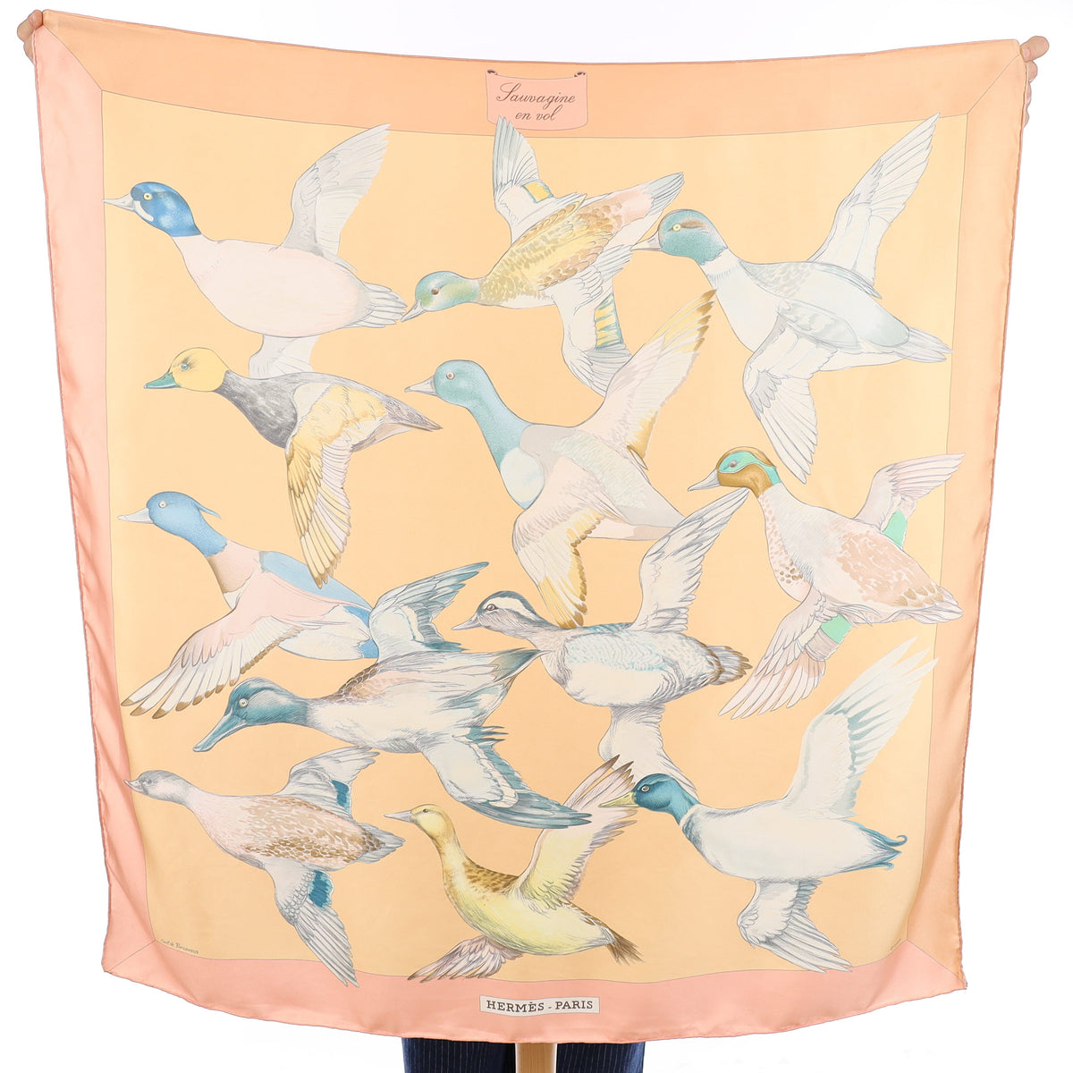 Hermès Sauvagine En Vol Silk Scarf