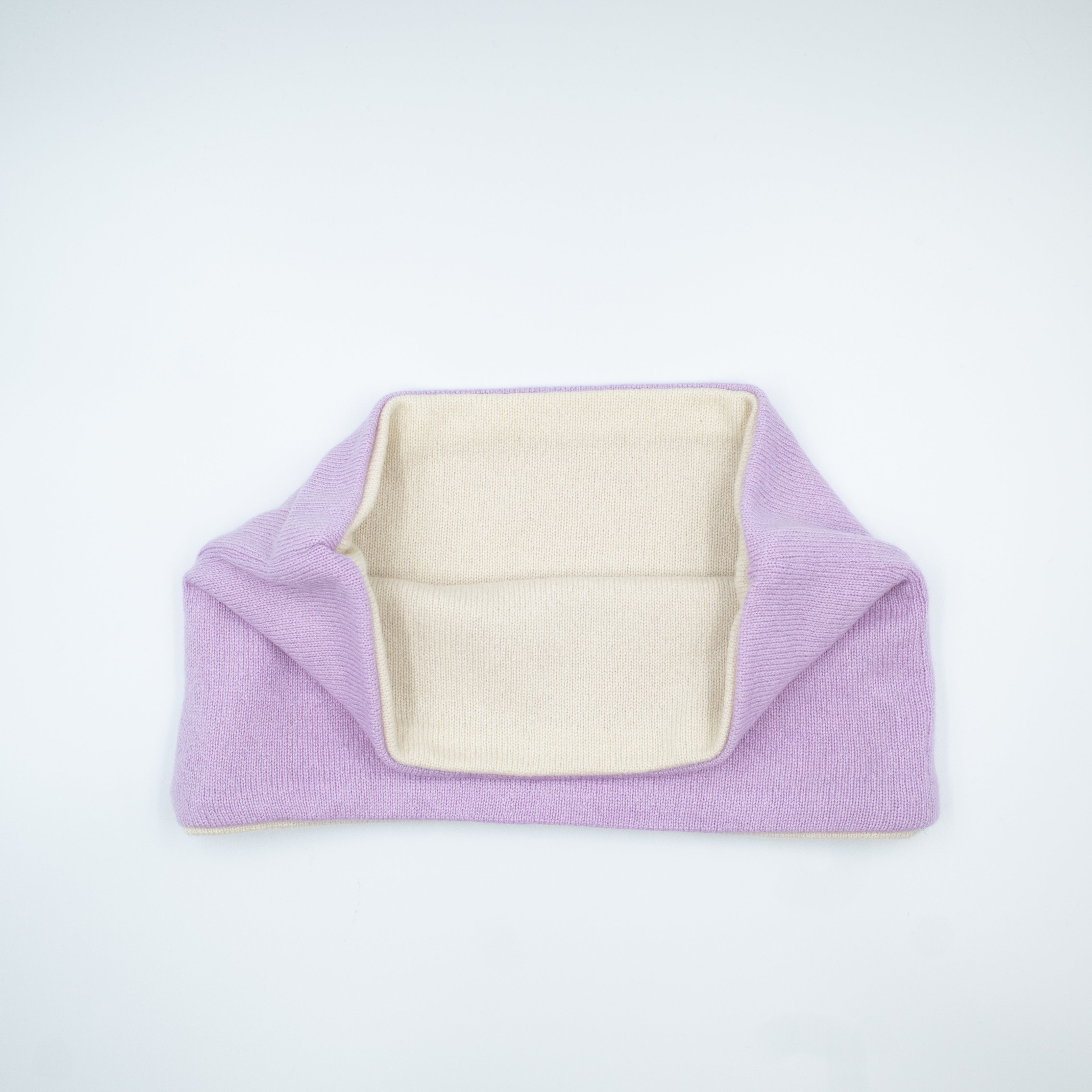 Lilac and Oatmeal Neck Warmer