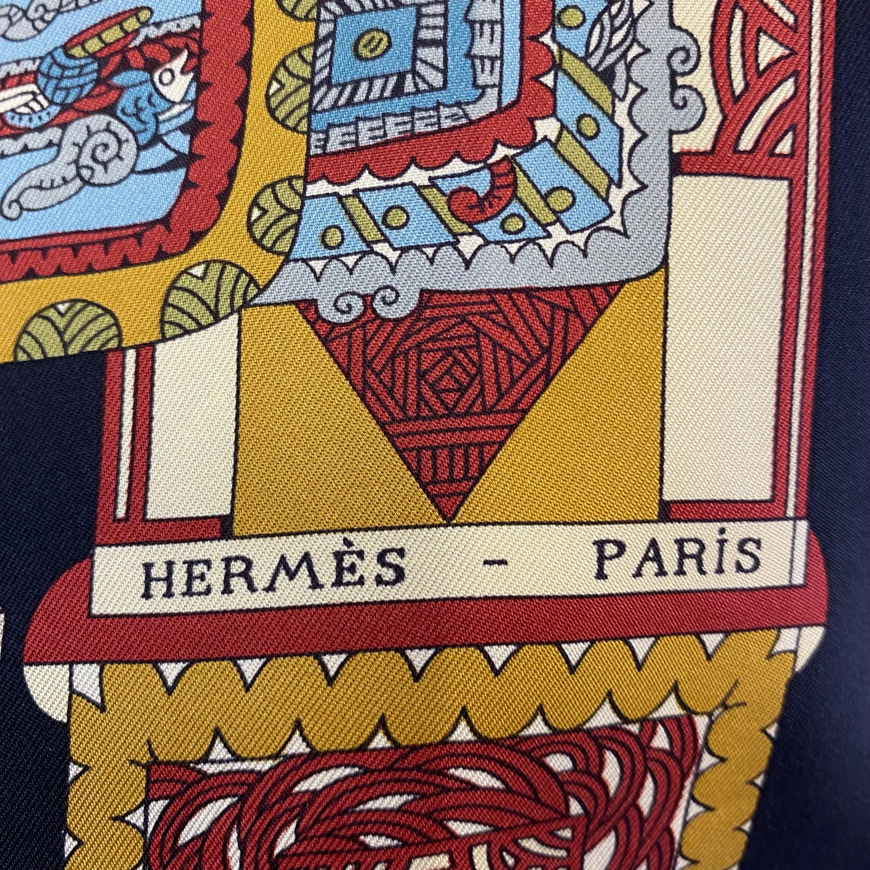 Hermès Astres et Soleils Silk Scarf