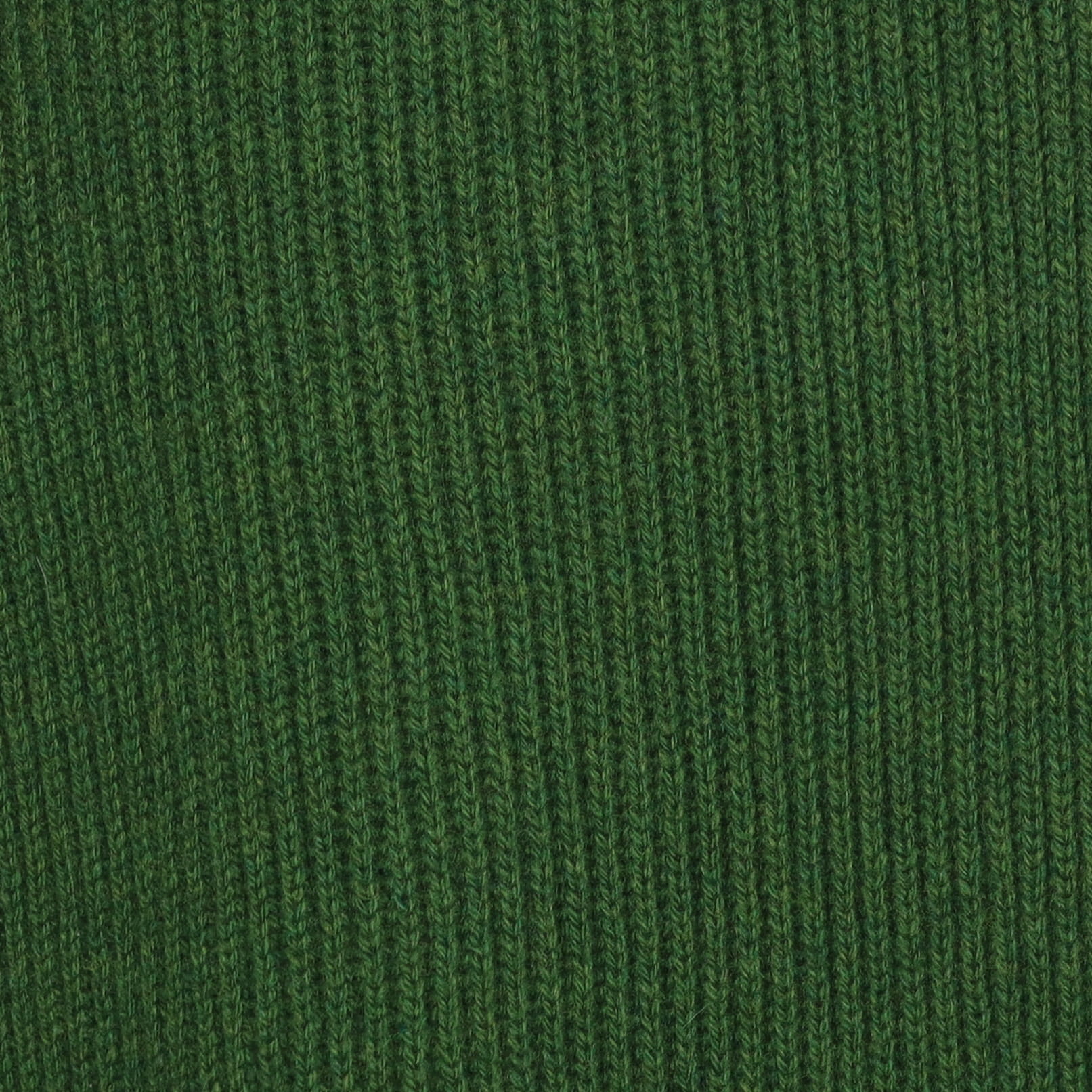 Brand New Scottish Fern Green Rib Cashmere Scarf