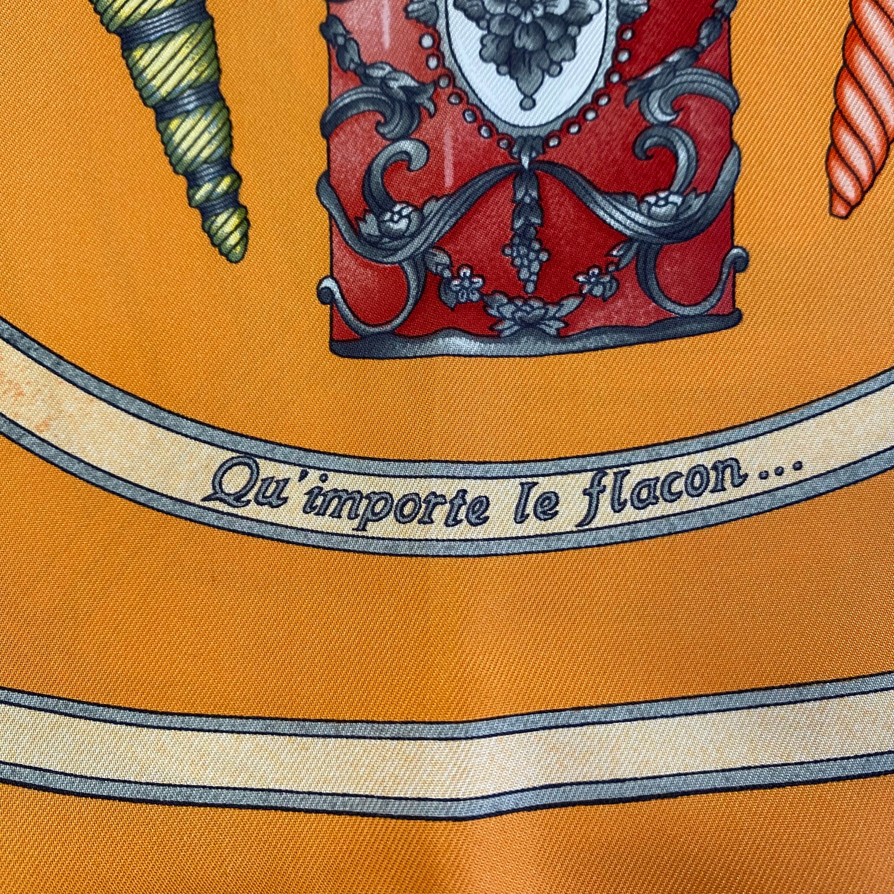 Brand New Boxed Hermès  Qu Importe le Flacon Silk Scarf
