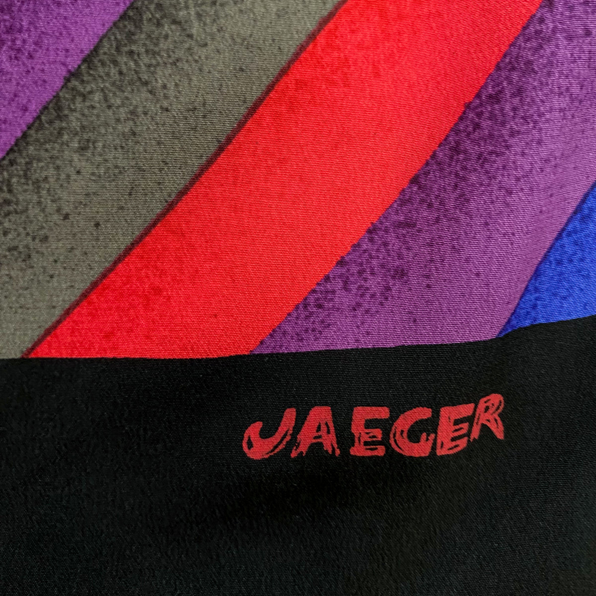 Jaeger Striped Long Silk Scarf