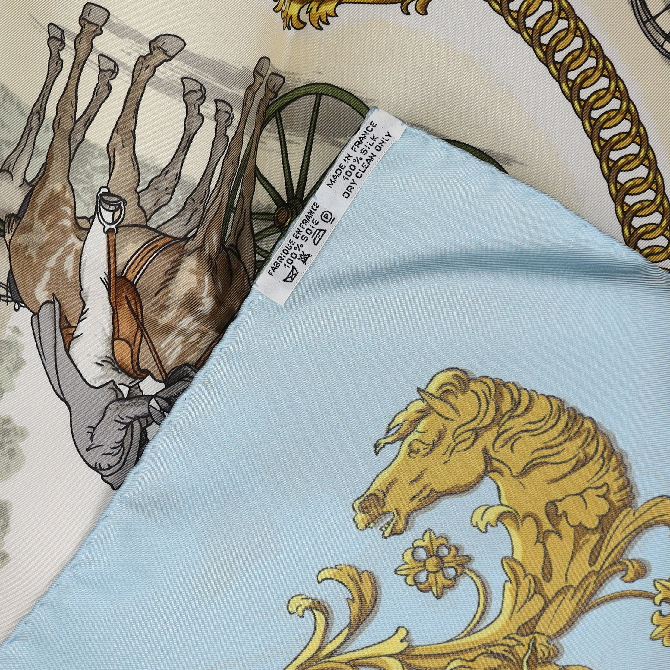 Brand New Boxed Hermès La Promenade De Longchamps Silk Scarf