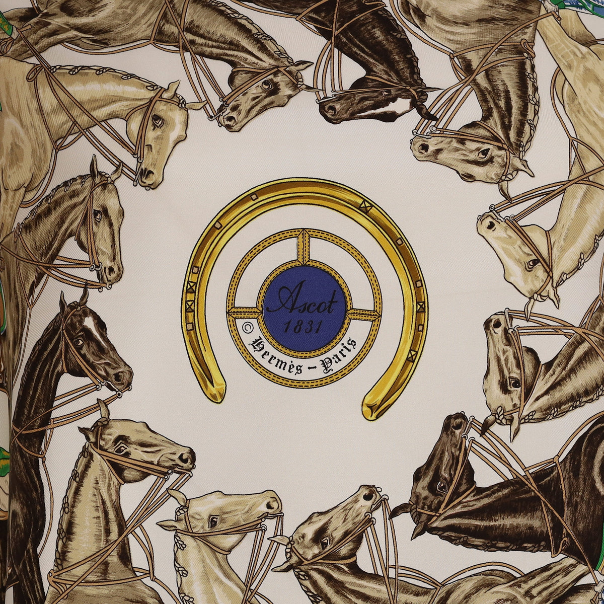 Hermès Ascot 1831 Silk Scarf Rare